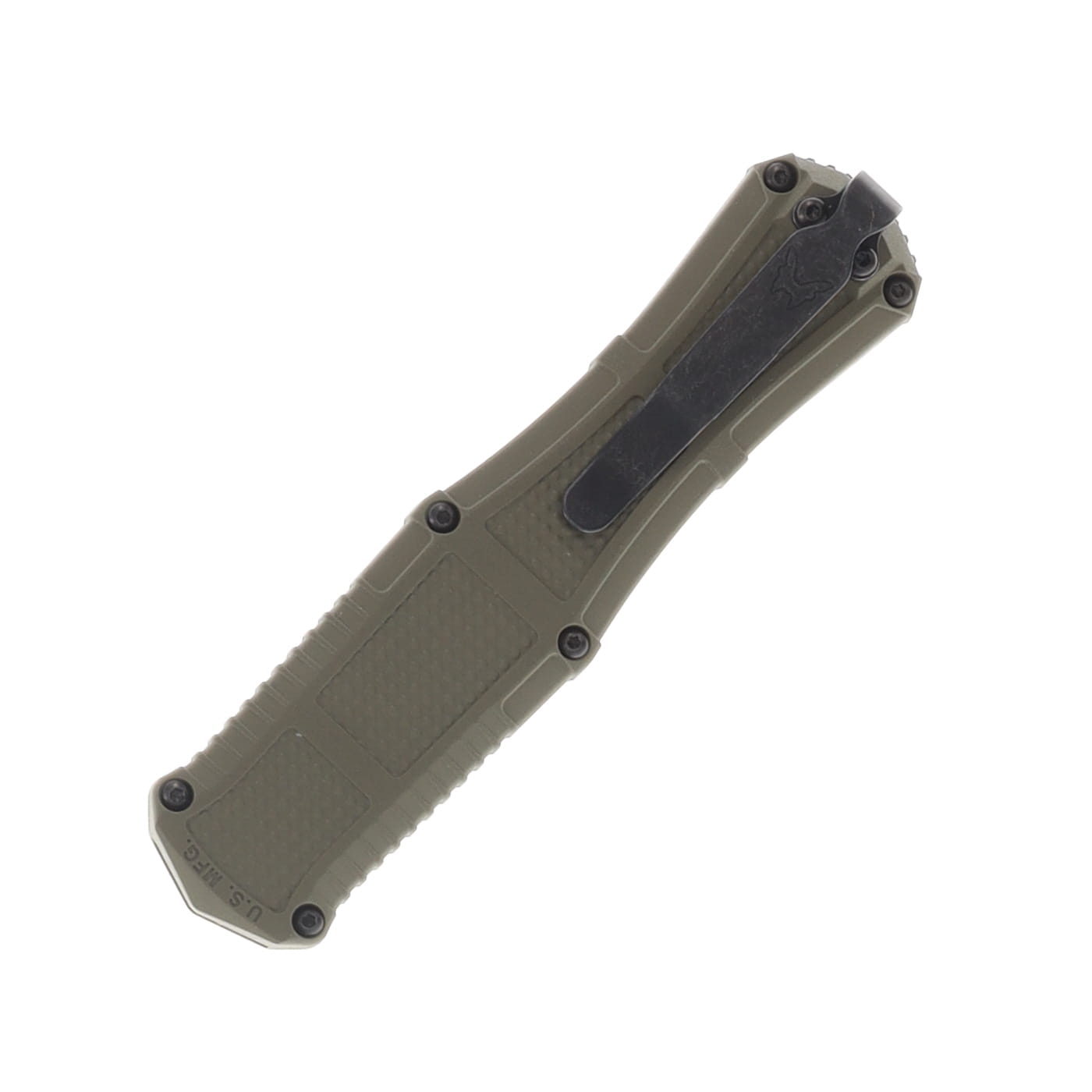 Benchmade Claymore OTF 3.89in Gray PVD CPM D2 Dagger Ranger Green AUBM3370GY-1 View 4
