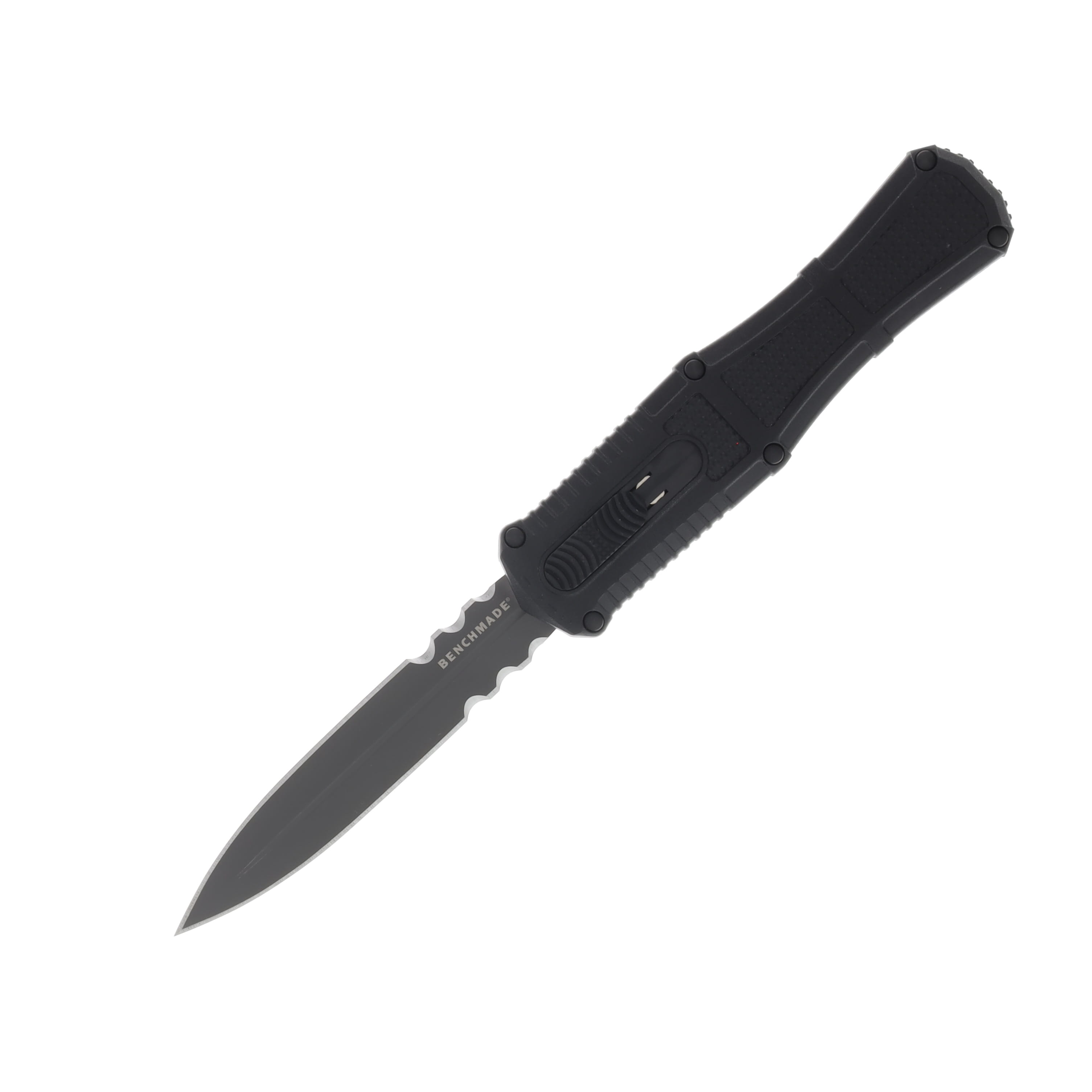 Benchmade Claymore OTF 3.89in Dual Serrated Smoke Gray CPM D2 Dagger AUBM3370SGY View 1