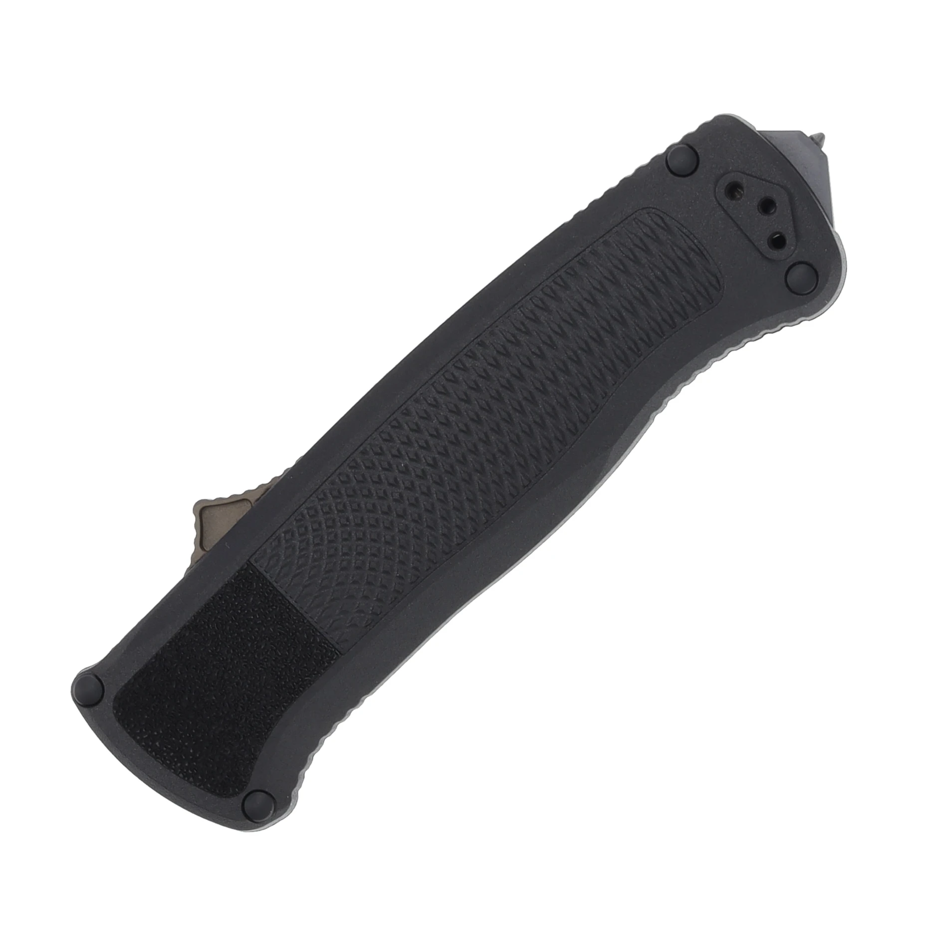 Benchmade Shootout OTF Automatic Knife 3.51in Plain Rugger Carbon Fiber AUBM5371FE View 3