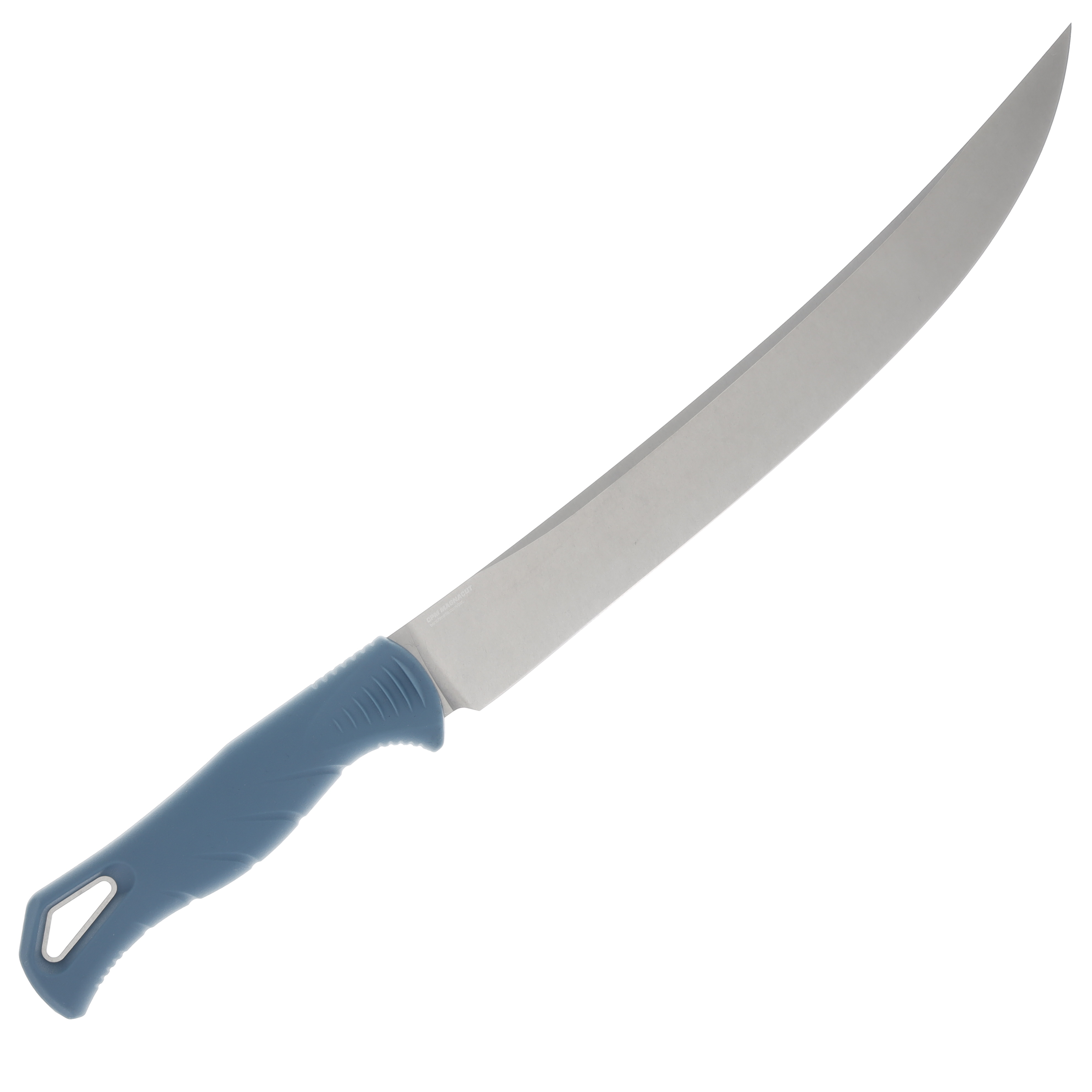 Benchmade Water Fishcrafter Fixed Blade Knife 9.05in Magnacut Stonewashed Depth Blue Santoprene BM18020 View 4