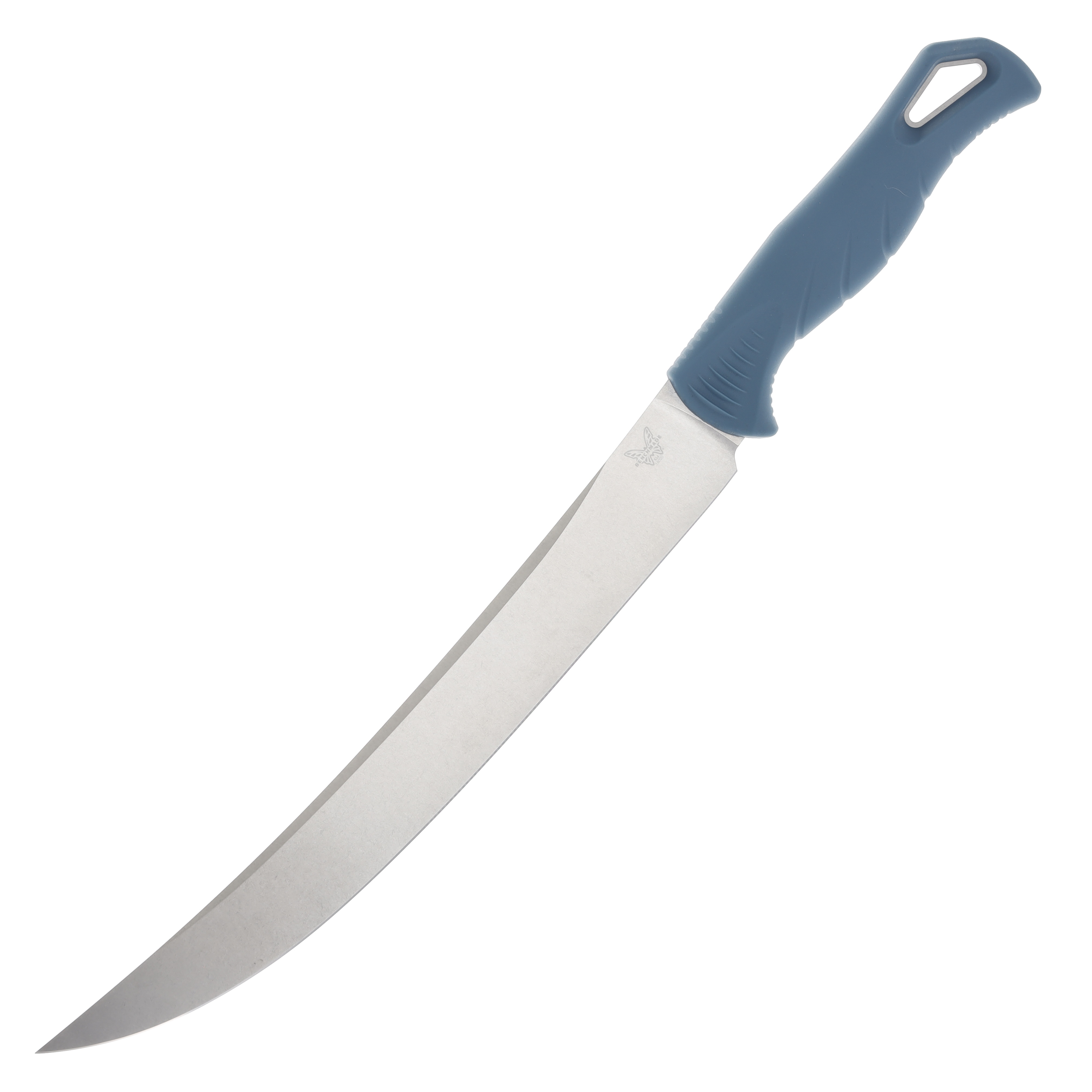 Benchmade Water Fishcrafter Fixed Blade Knife 9.05in Magnacut Stonewashed Depth Blue Santoprene BM18020 View 3