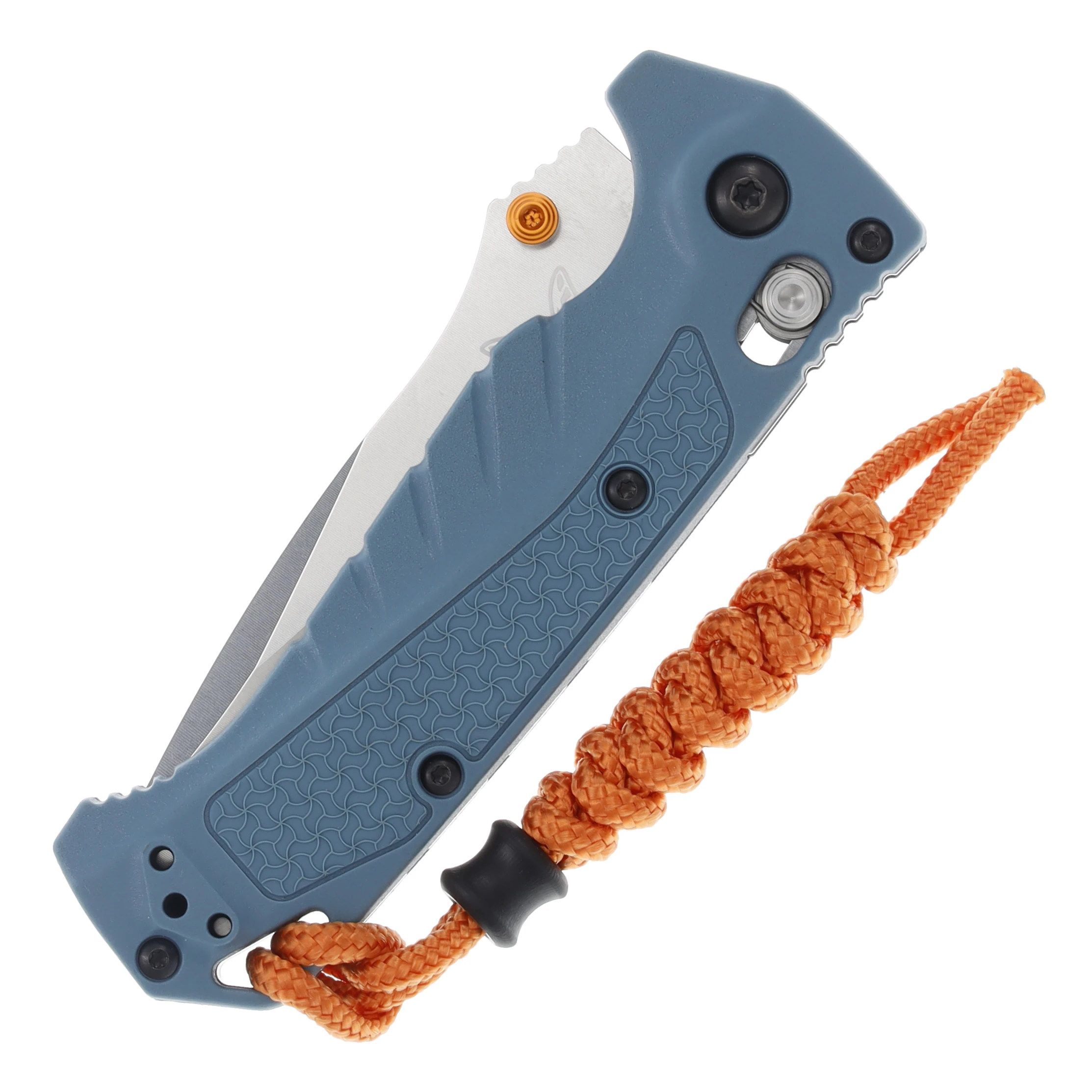 Benchmade Mini Adira Water Series 3.21in Stonewash Magnacut Depth Blue Grivory BM18065 View 3