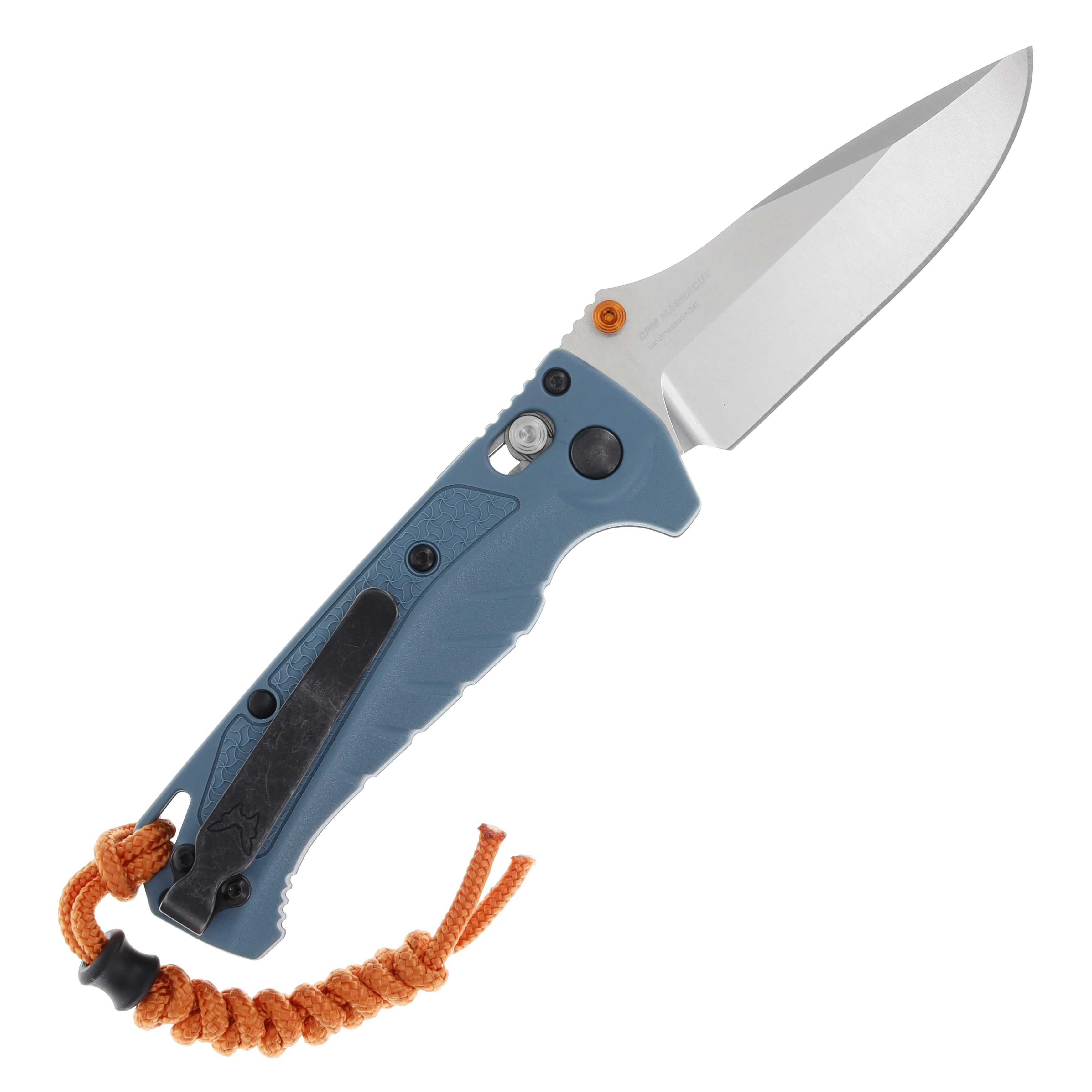 Benchmade Mini Adira Water Series 3.21in Stonewash Magnacut Depth Blue Grivory BM18065 View 2