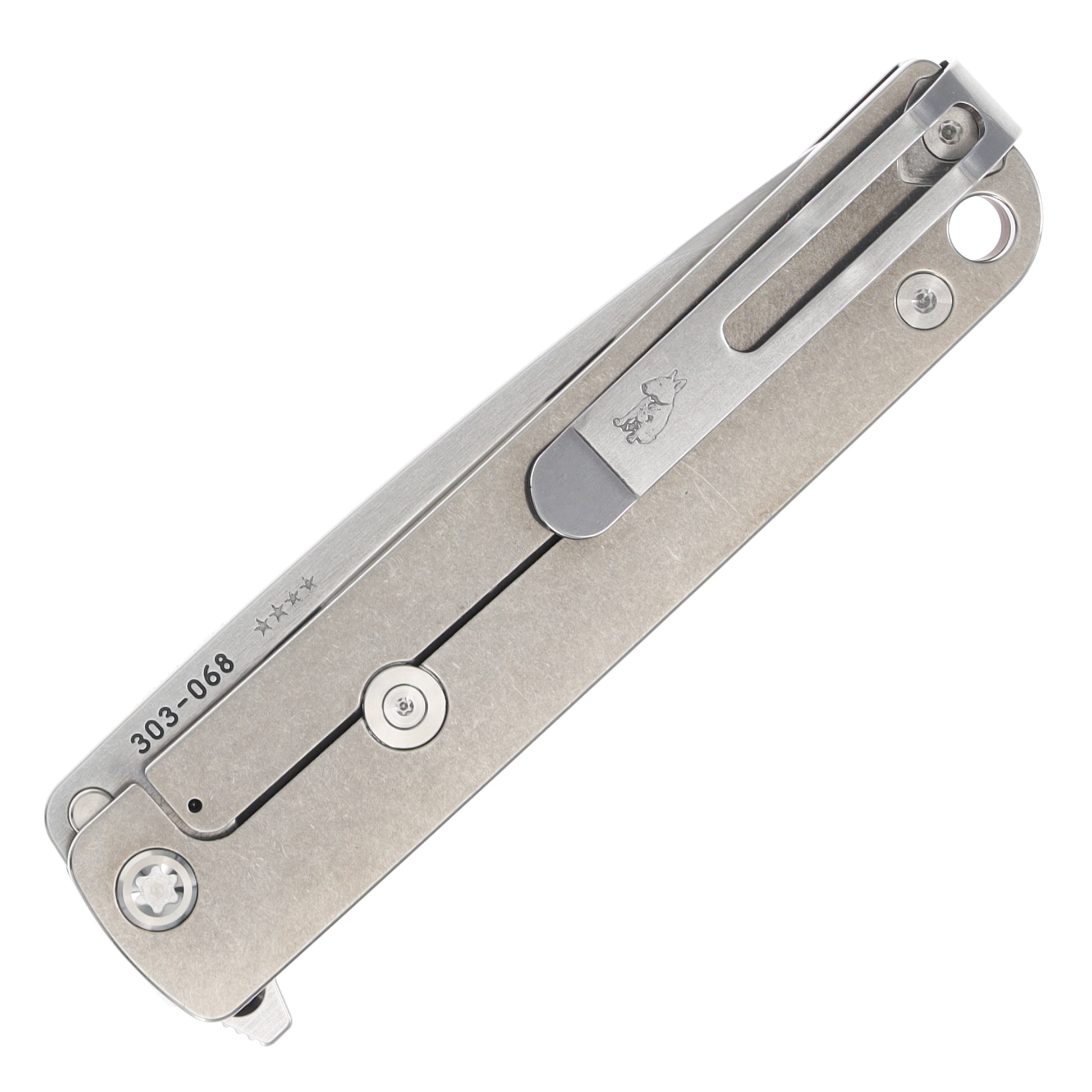 Medford M-48 Folding Knife Tumbled S45VN/Red with Standard Hardware MK2124TQ-41TM-TSCS-Q4 View 2
