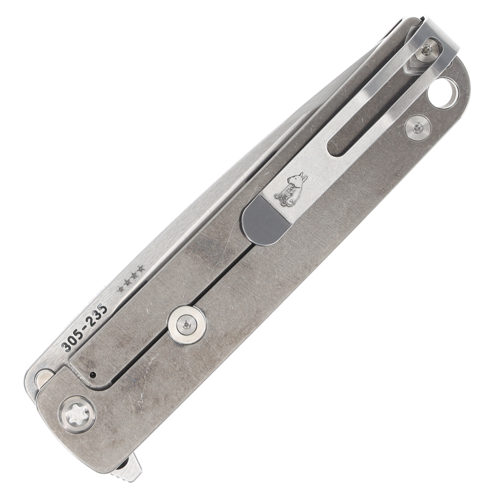 Medford M-48 Framelock Folding Knife (Tumbled S45VN | Yellow Handles | Standard Hardware) MK2124TQ-46TM-TSCS-Q4 View 2