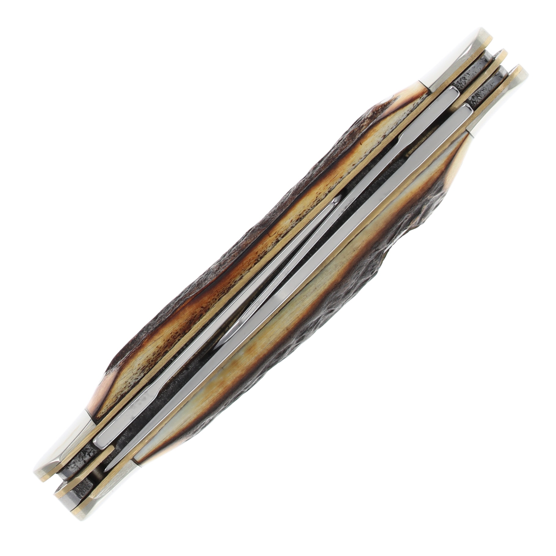 Queen Cutlery American-Made Genuine Stag Stockman Folding Knife QGSH47 View 5