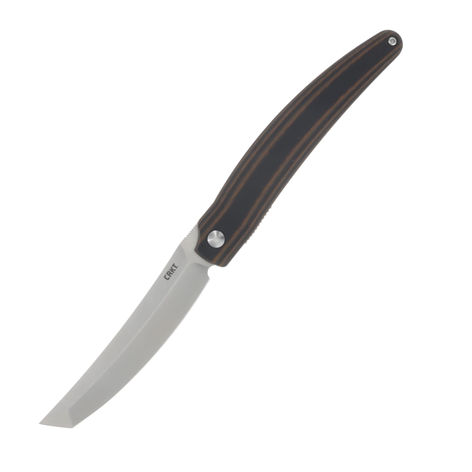 CRKT Ancestor Folding Knife 3.6in Plain Edge Layered Brown G10 CR5930 View 1