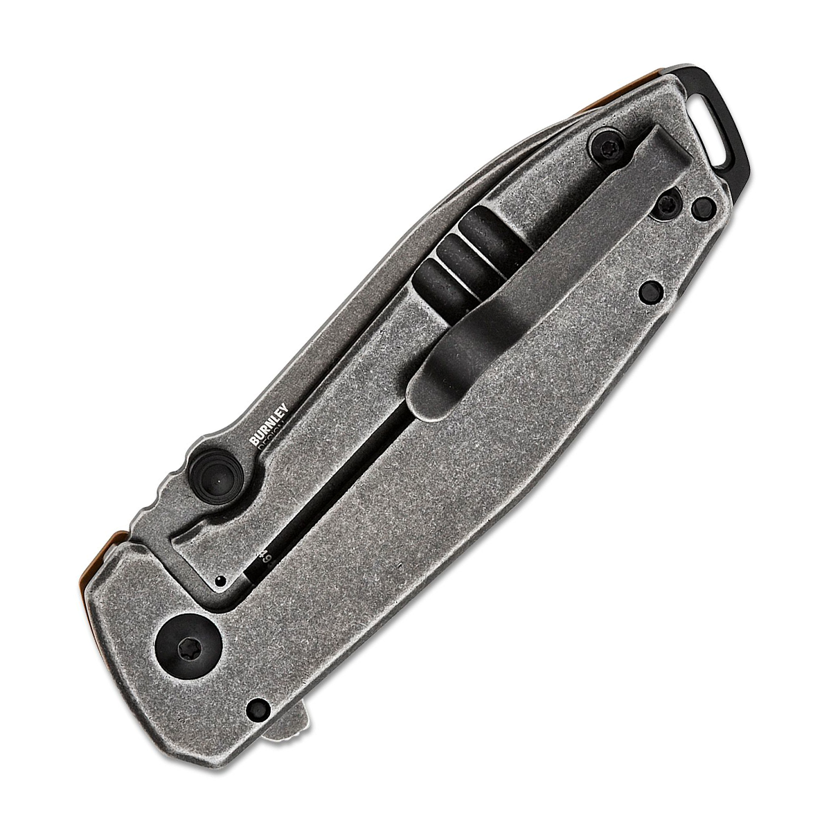 CRKT Squid XM Folding Knife Brown 2.95in Plain Stonewash Spear Point CR2495B View 2