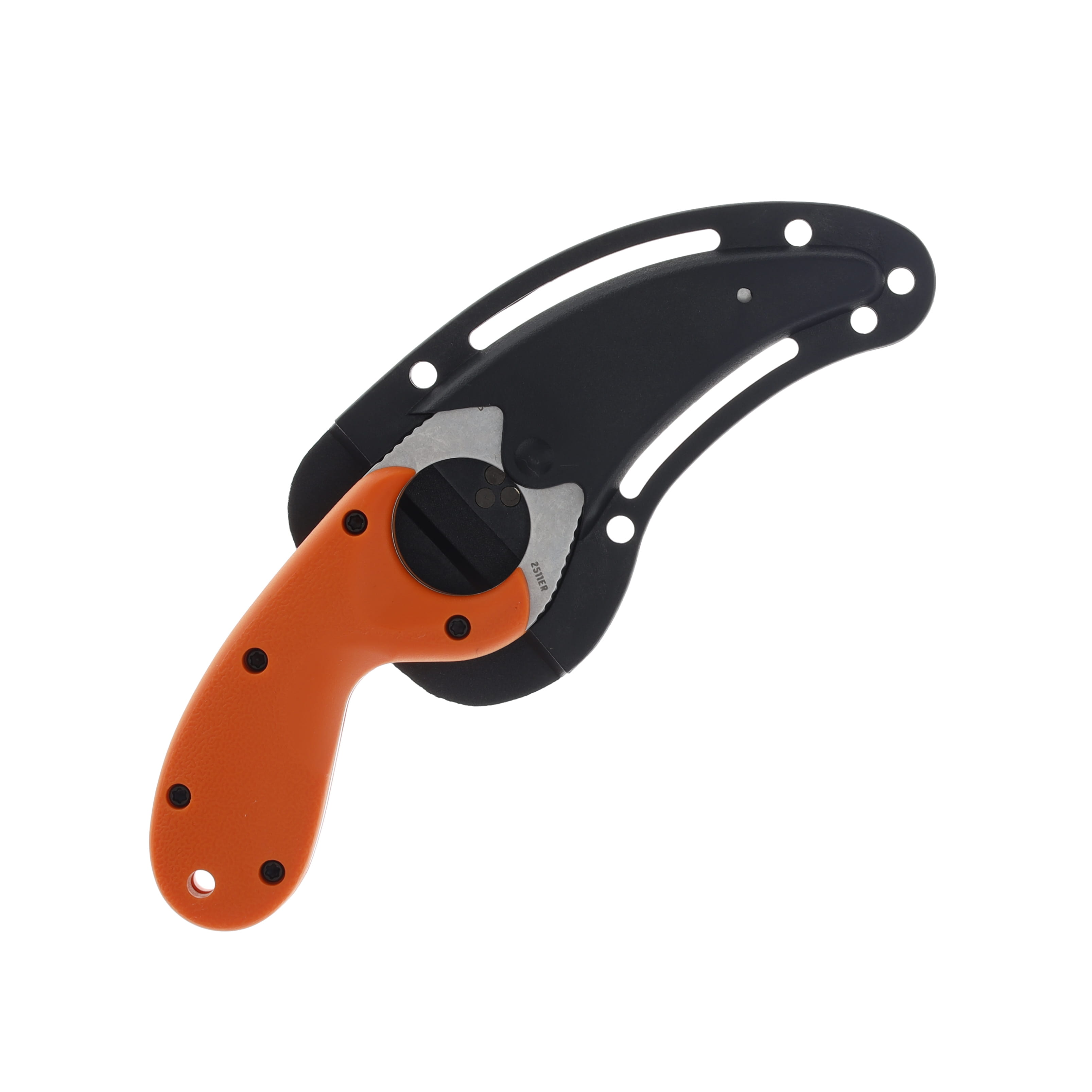 CRKT Bear Claw Fixed Blade River Knife Stonewash/Orange CR2511ER View 3
