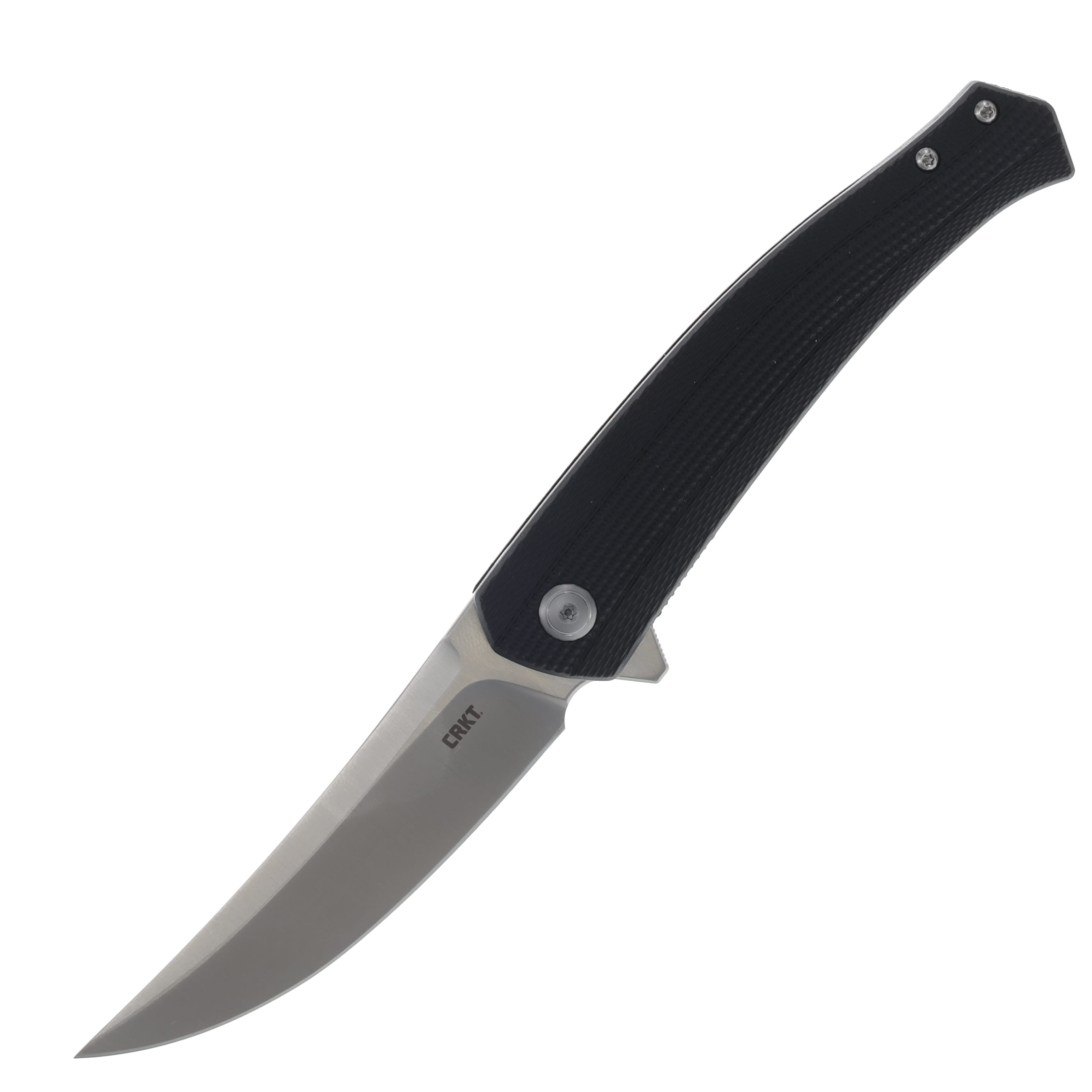 CRKT Persian Spring-Assisted Linerlock Folding Knife Satin D2/Black GRN CR7060 View 1