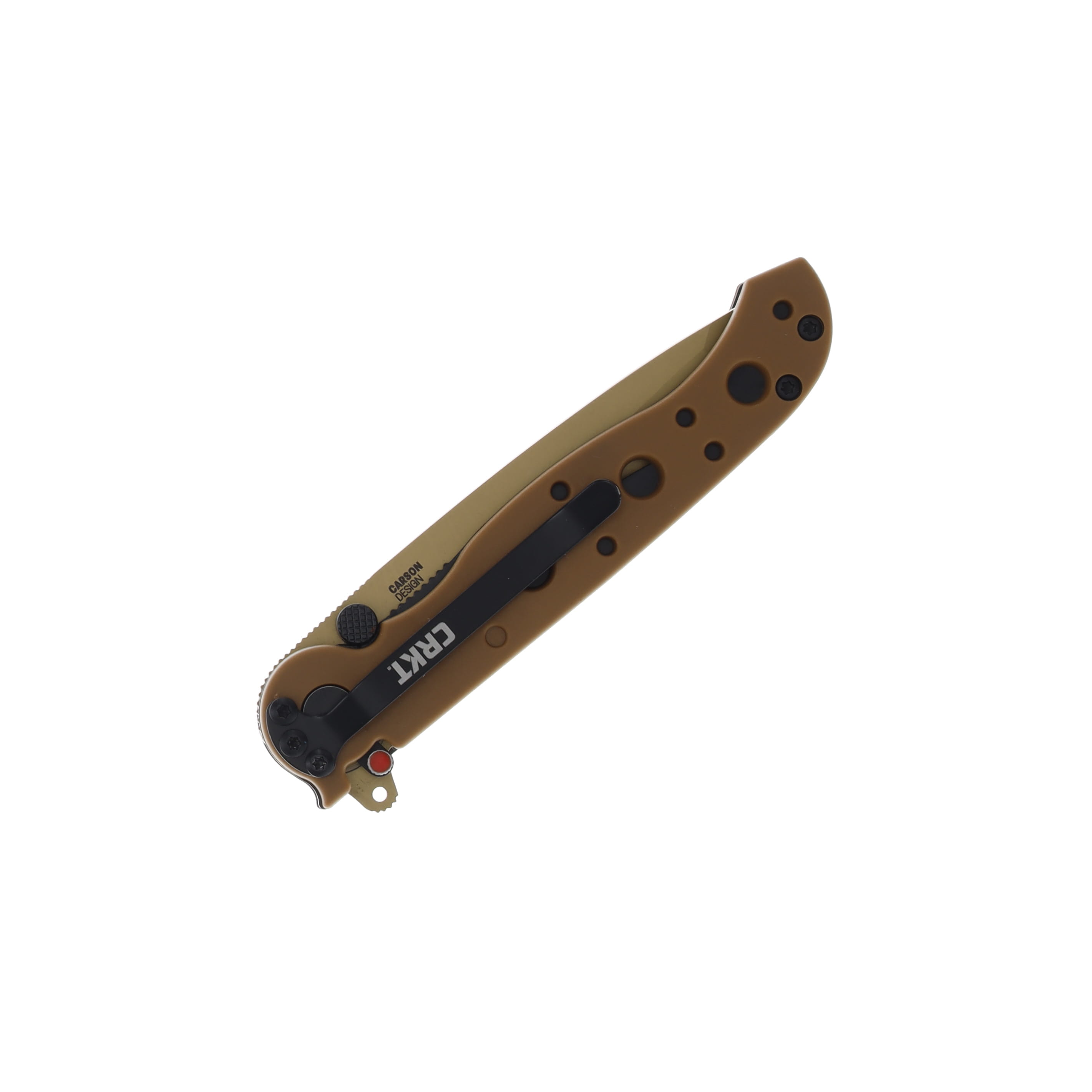CRKT M16-10DZ Linerlock Folding Knife Partially Serrated Desert Tan D2/Tan GRN CRM1610DZ View 2