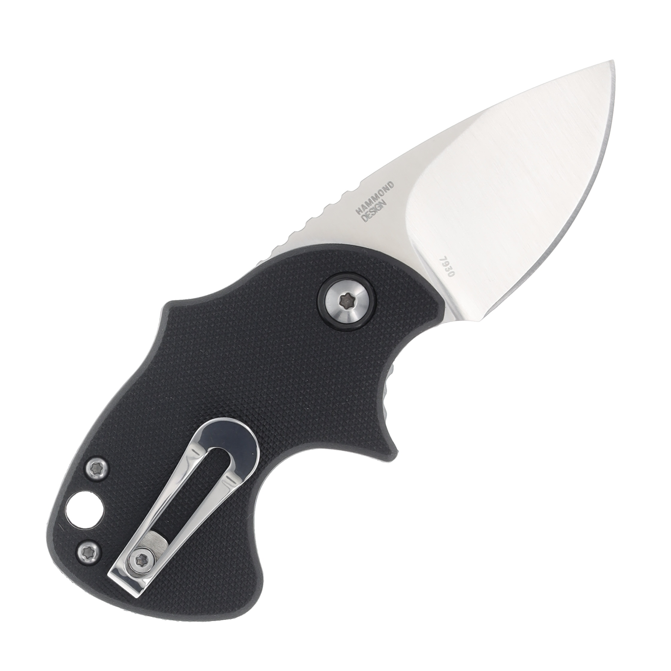 CRKT Orca Folding Knife 1.79 Inch Plain Satin Drop Point CR7930 View 2