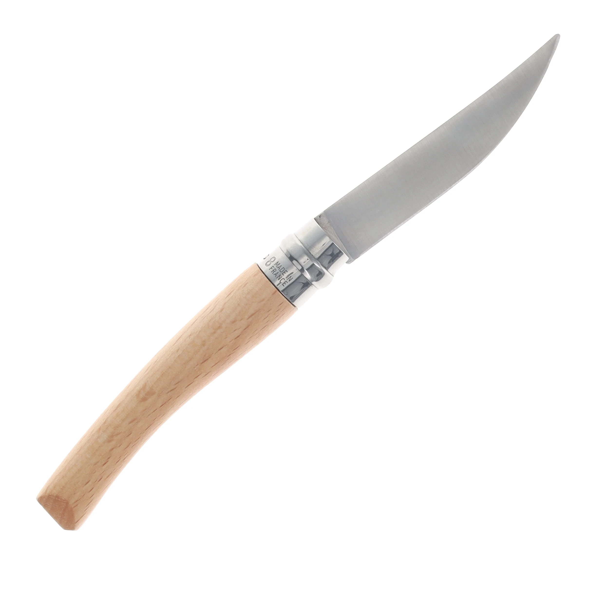 Opinel No.08 Effile Folding Knife Beechwood OP002558 View 2