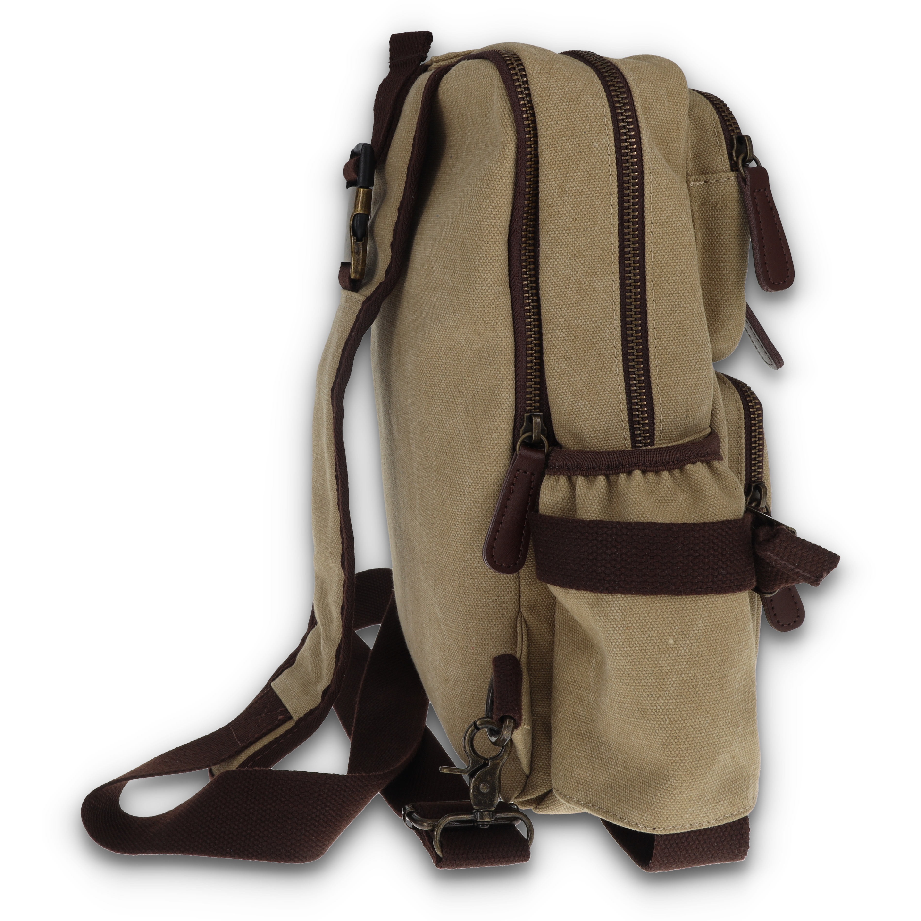 Fabigun Concealed Carry Backpack 3008 Khaki FAB3008KHA View 4