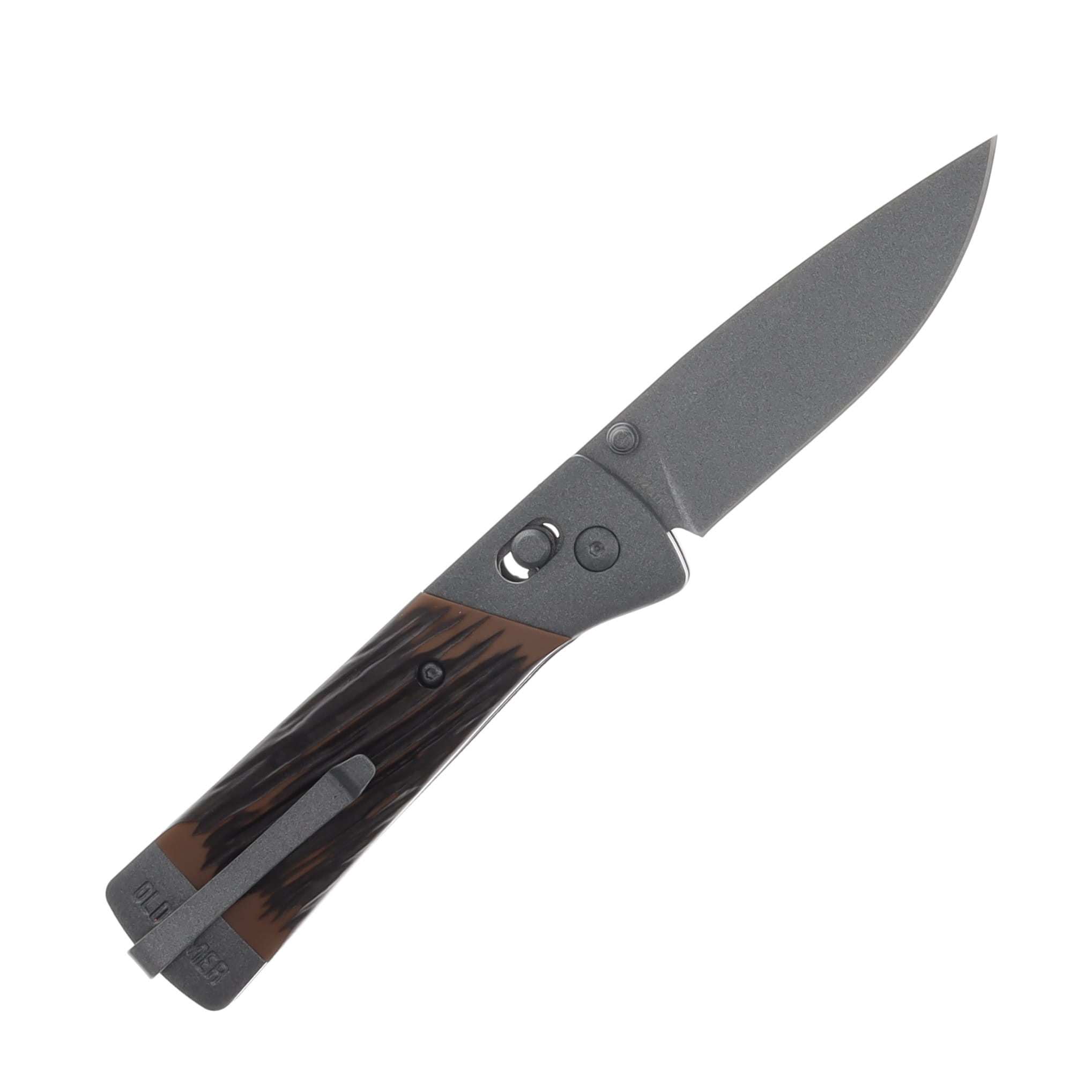 Old Timer Frontier Folding Knife 3.1 Inch Plain Drop Point Boxed 1203146 View 2