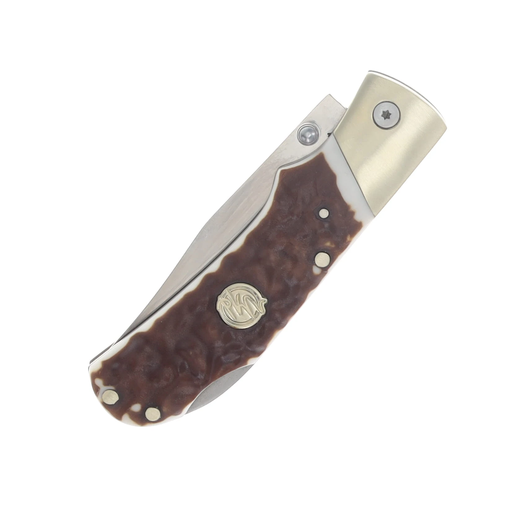 Uncle Henry Next Gen Series 7UH Staglon 3in Plain Polished Clip Point 1209470 View 5