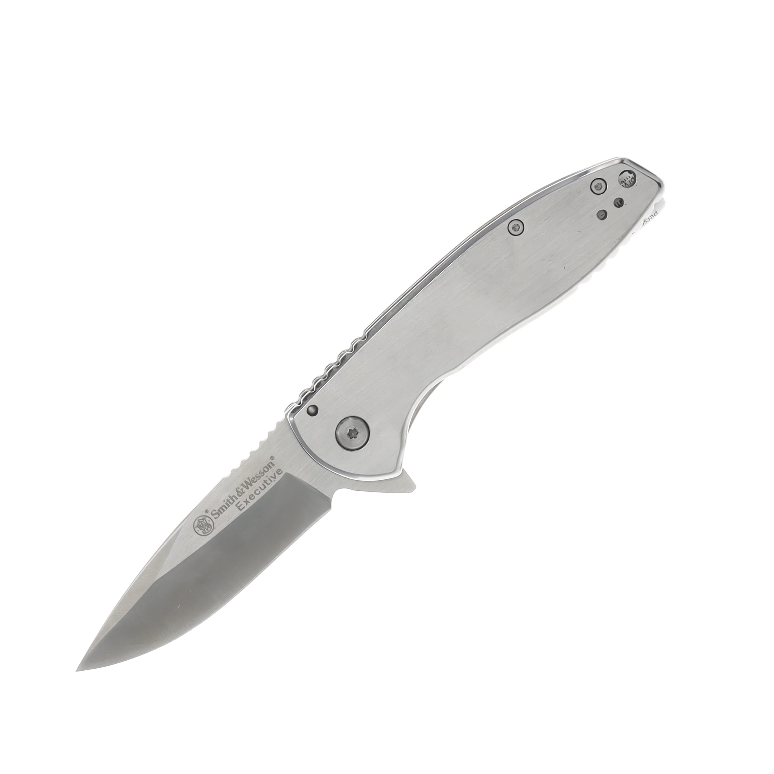 Smith & Wesson Executive Platinum Folding Knife 3in Satin Drop Point 1205009 View 1