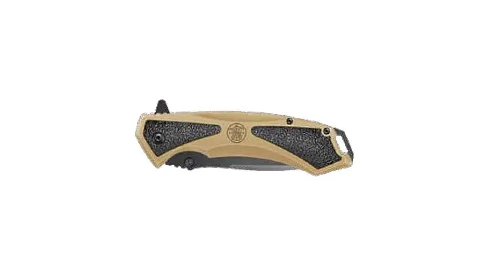 Smith & Wesson Extreme Ops Spring Assisted Tan 3.25in Drop Point Blade 1205911 View 2
