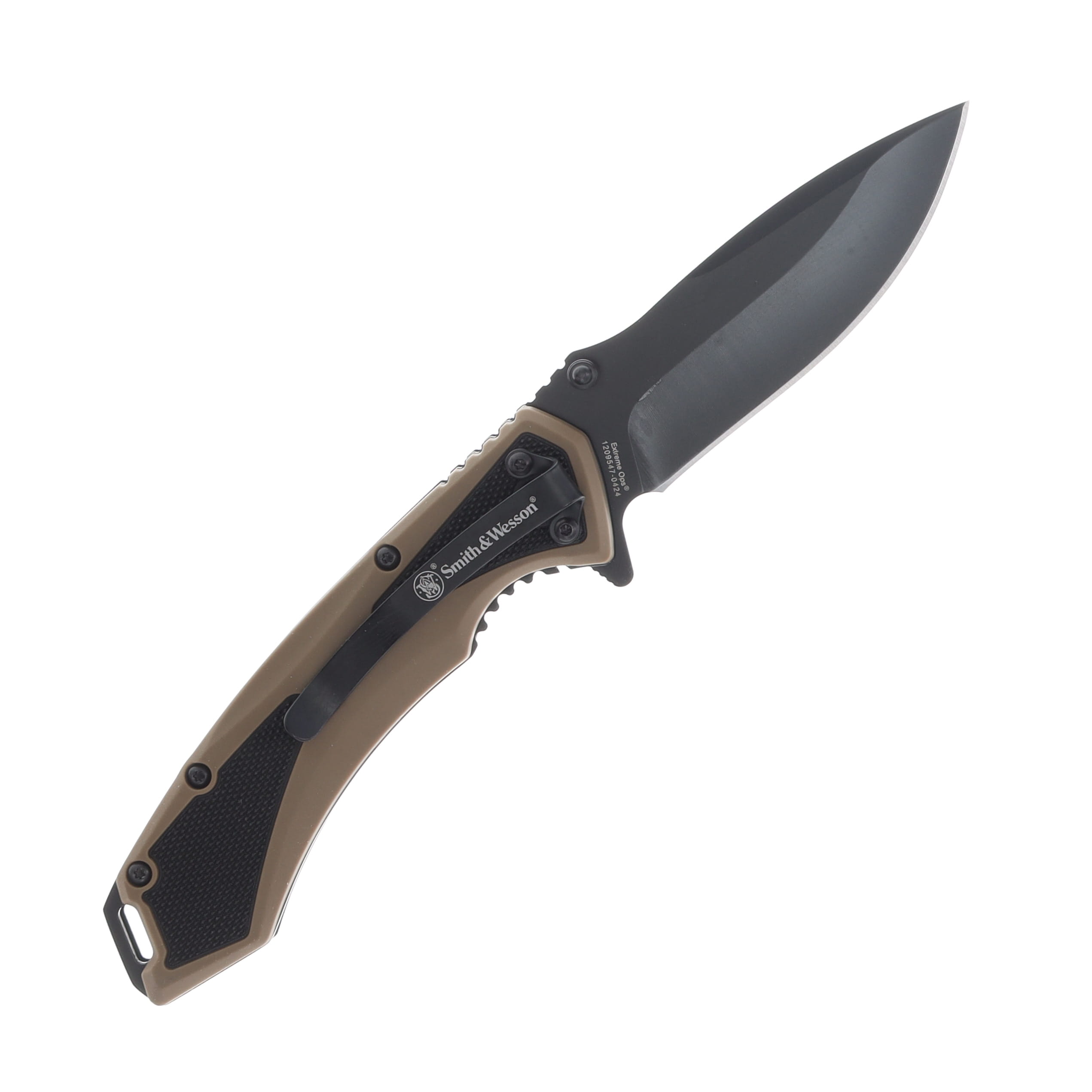 Smith & Wesson Extreme Ops Assisted 3.25in Black Drop Point Blade 1209515 View 2