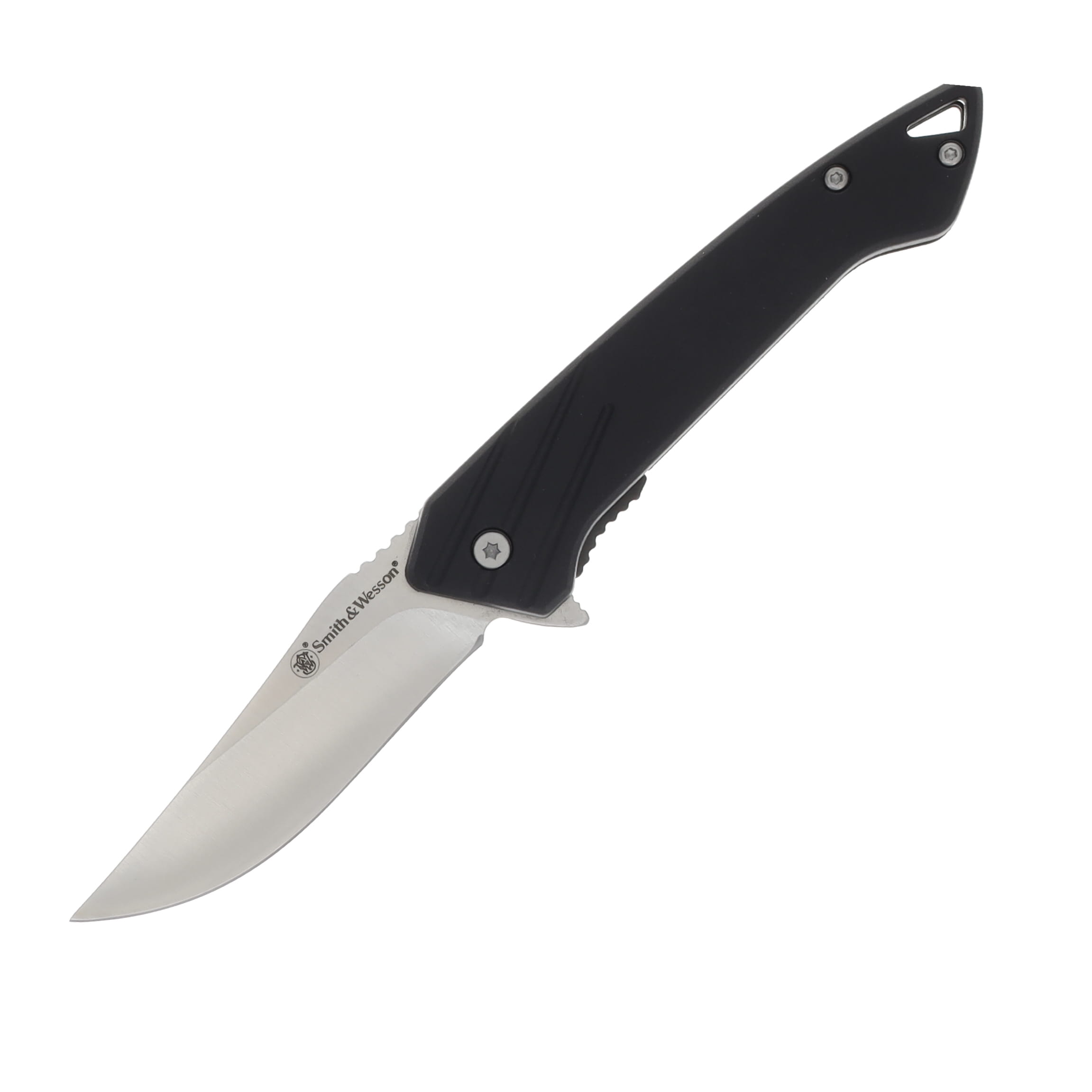 Smith & Wesson Black Ops Recurve Folding Knife 3in Clip Point Blade 1205899 View 1