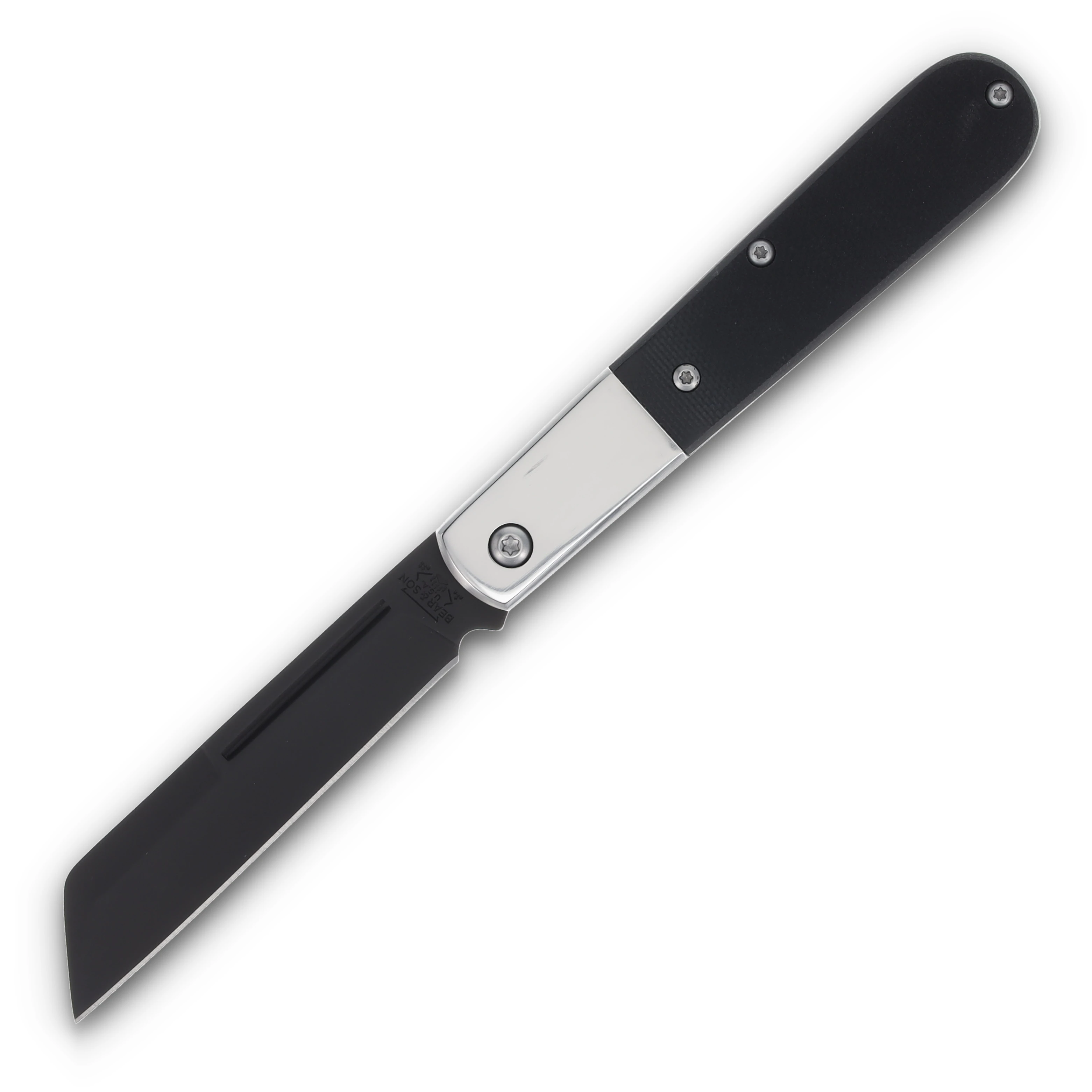 Bear & Son Modern Large Barlow Folding Knife G-10 BRMG180 View 1