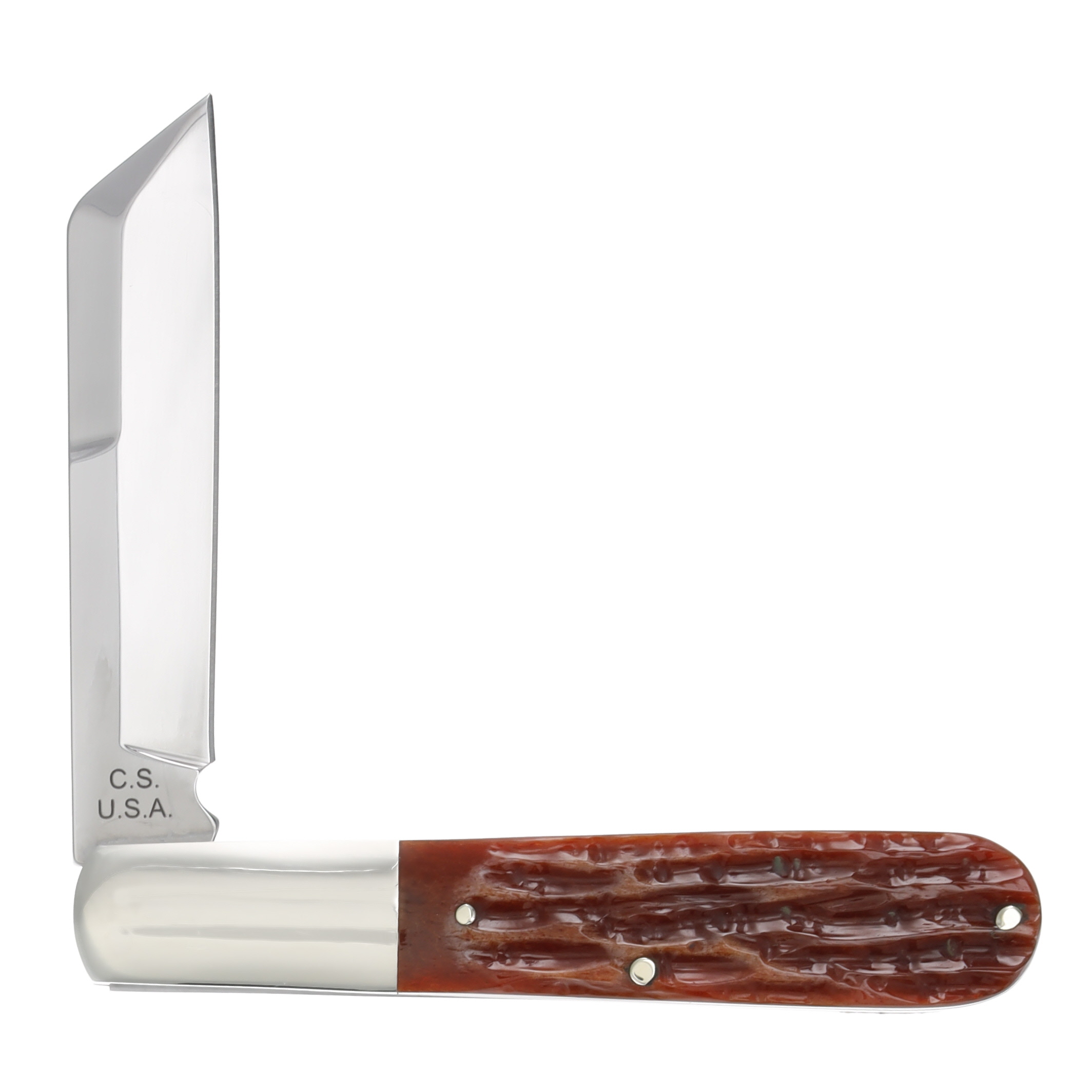Bear & Son 4in Red Stag Bone Large Sheepfoot Barlow BRCRSB180 View 2