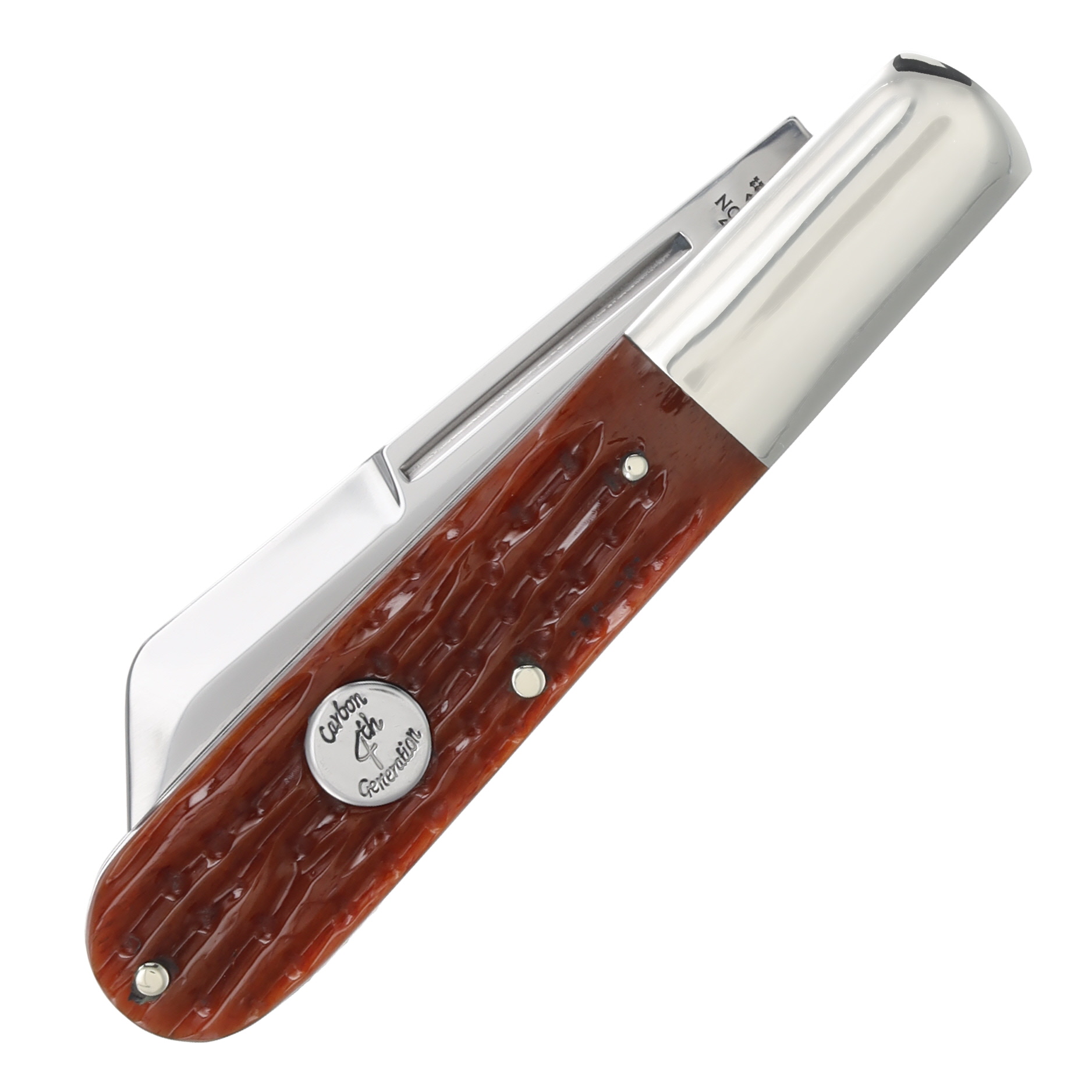 Bear & Son 4in Red Stag Bone Large Sheepfoot Barlow BRCRSB180 View 3
