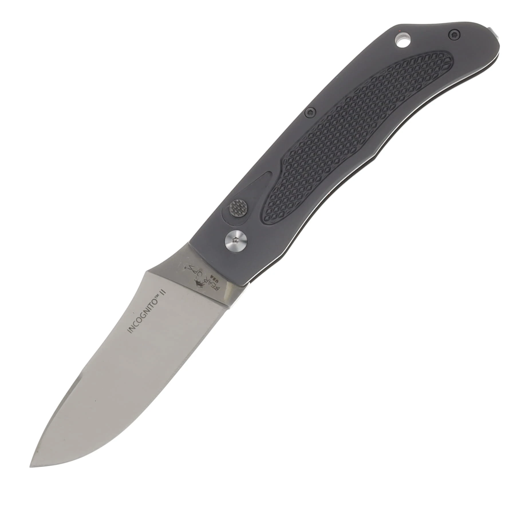 Bear & Son XIV Incognito II Automatic Knife Satin/Gray AUBRAC-1900-S View 1