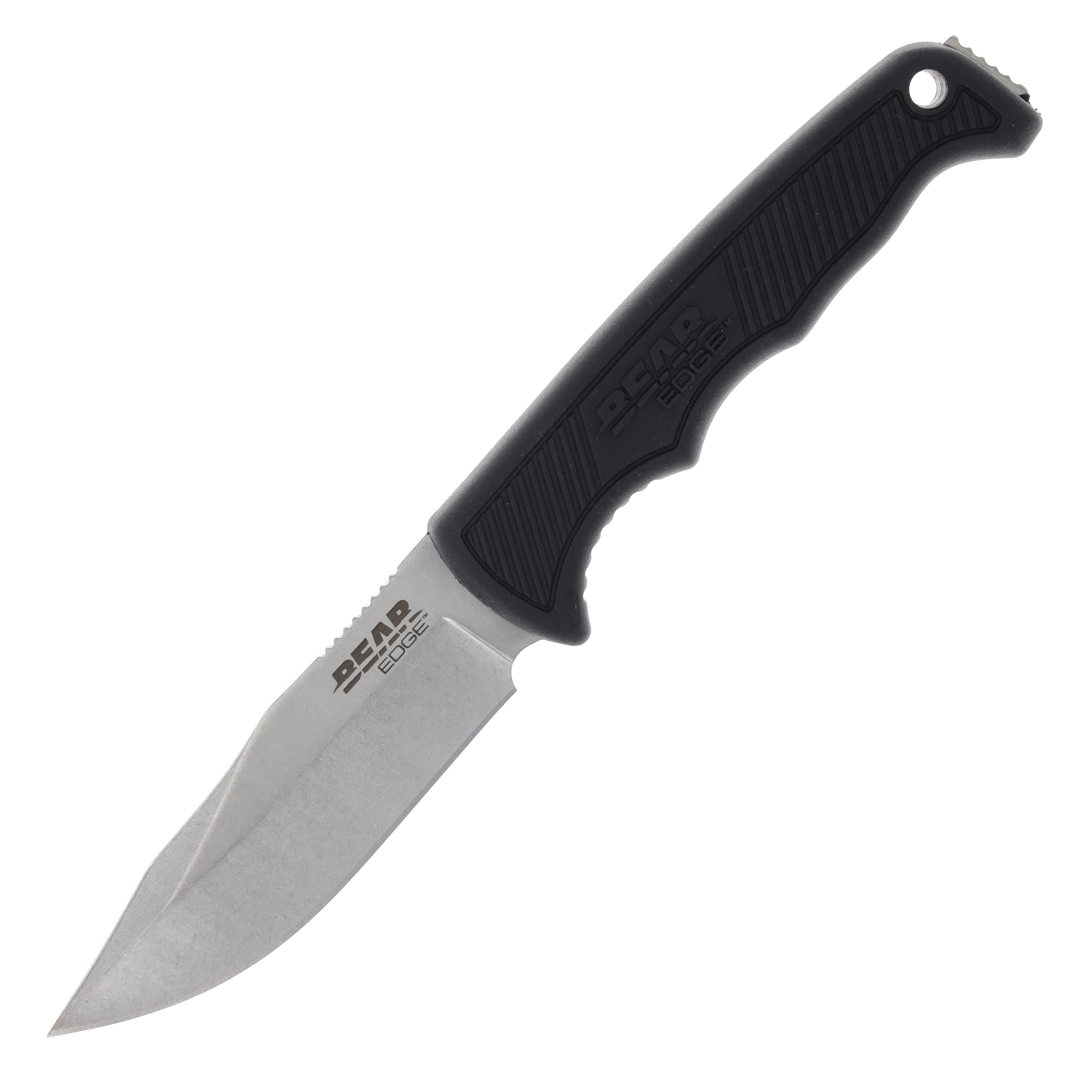 Bear & Son Cushioned Utility Grip 3.62 Inch Plain Satin Clip Point BR61135 View 3