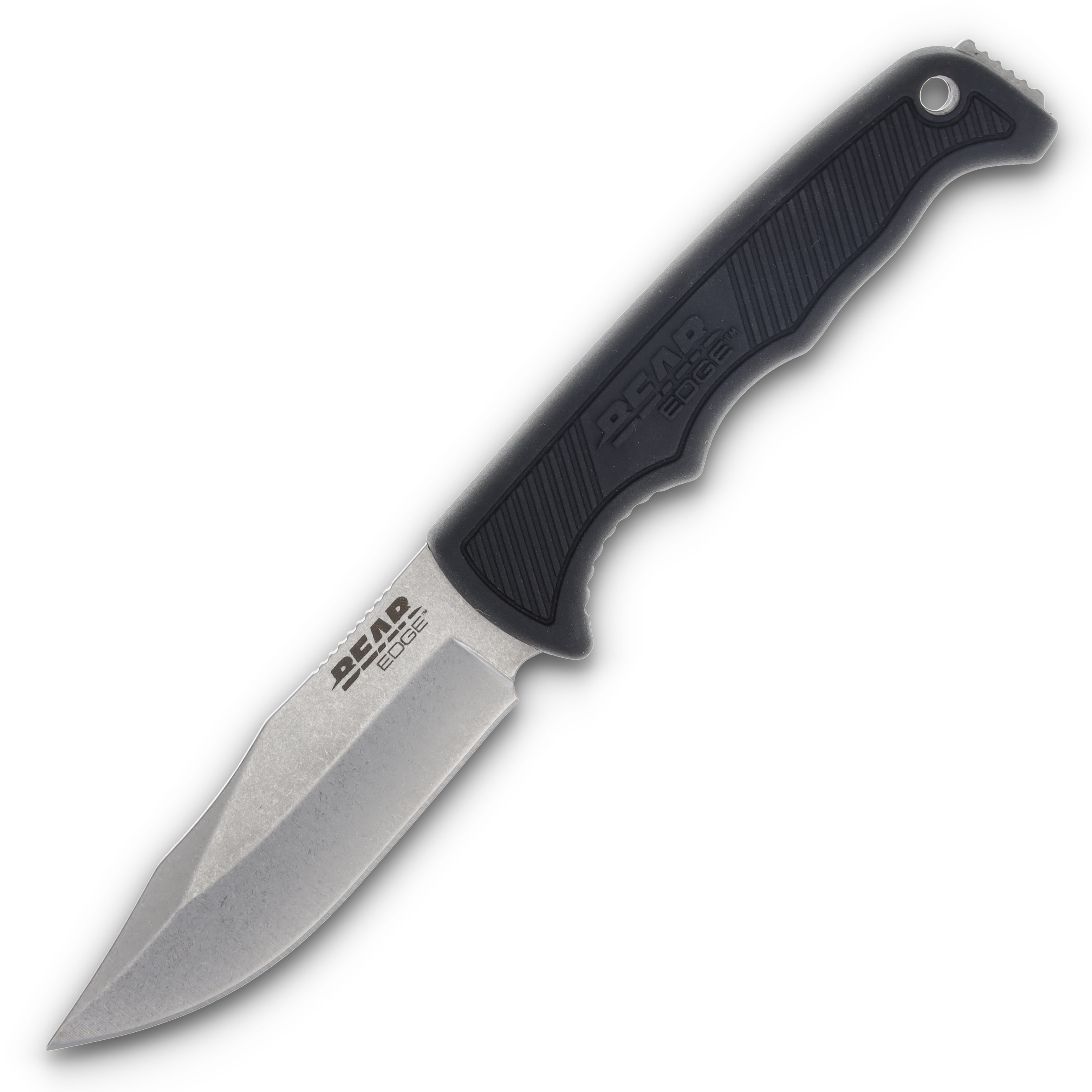 Bear & Son Cushioned Utility Fixed Blade 3.62in Plain Satin Clip Point BR71135 View 3