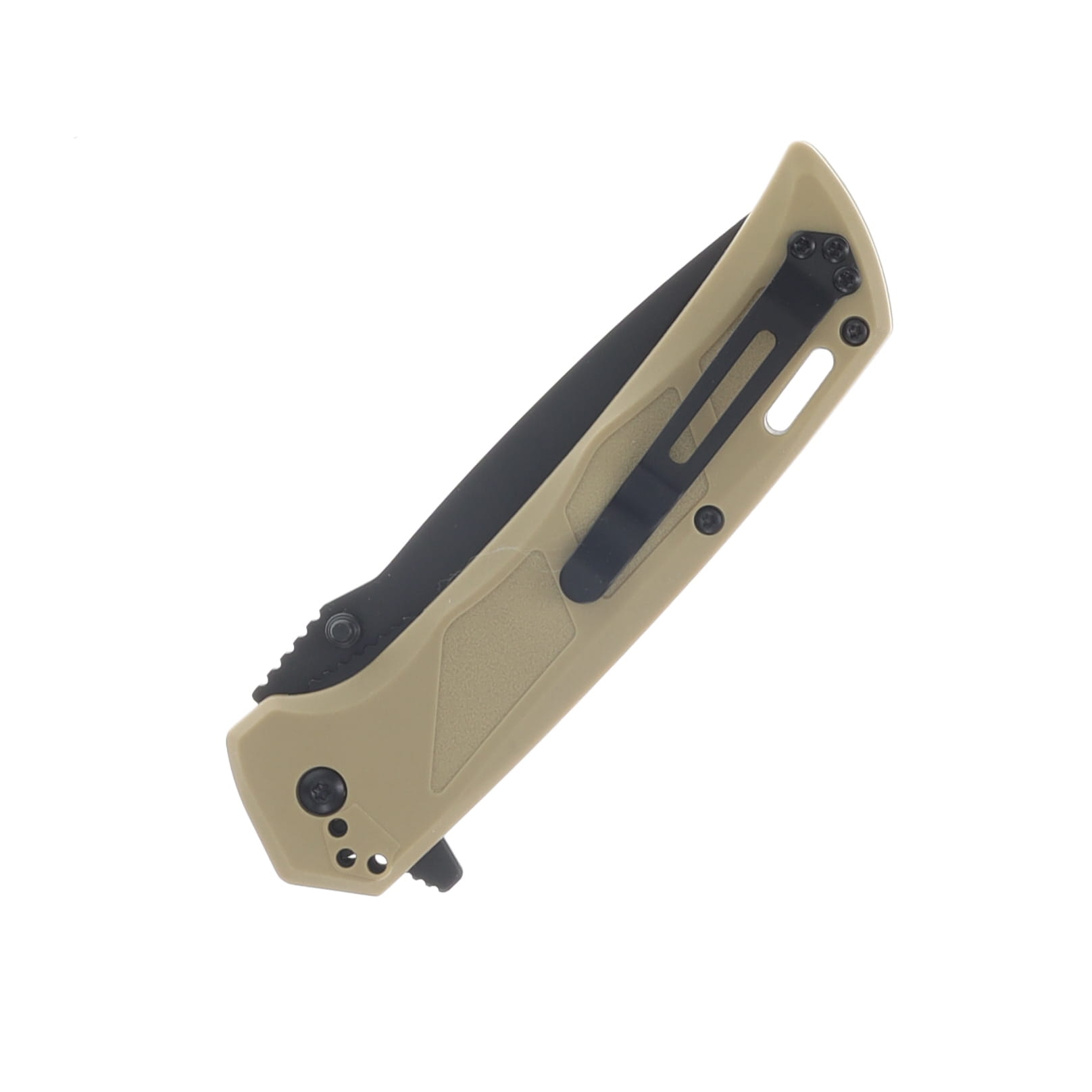 Blackhawk Bunker Buster Folding Knife DLC Drop Point D2/Tan Zytel BHBB401TN View 4