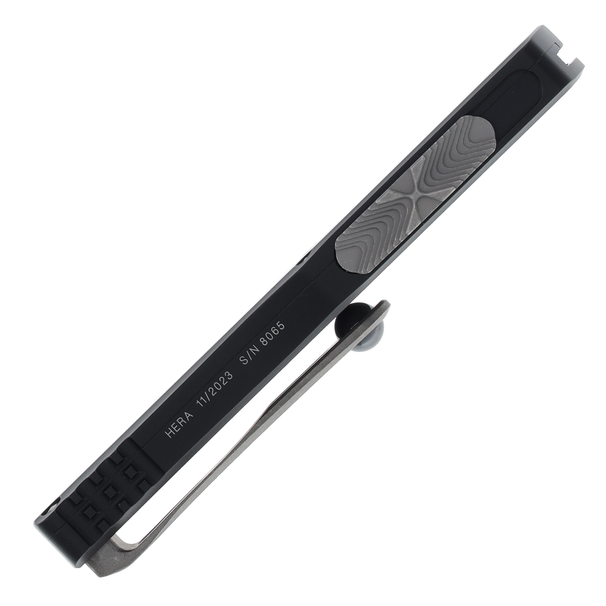 Microtech Hera OTF Automatic 3" Serrated Apocalyptic Dagger Black View 5