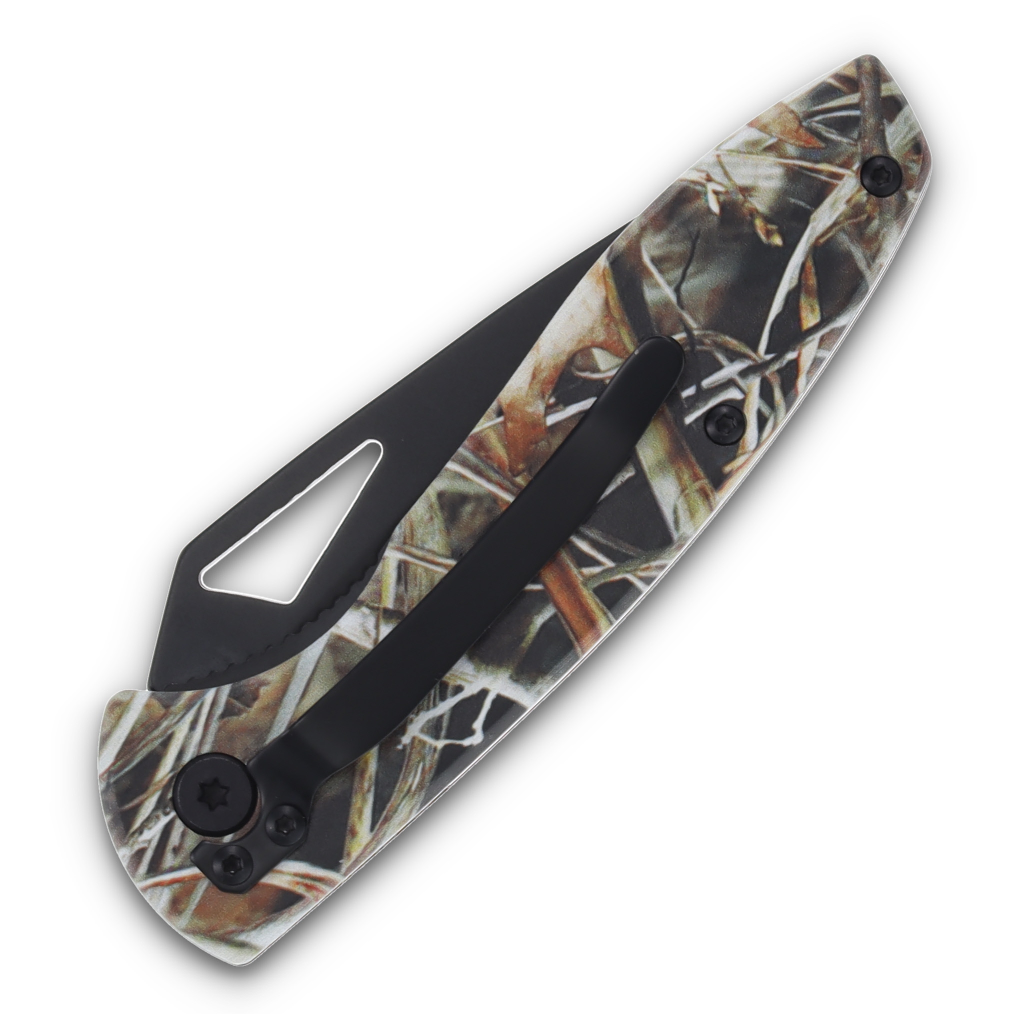 Old Timer Camo Folding Knife 3" Black 3Cr13MoV 1207757 View 6