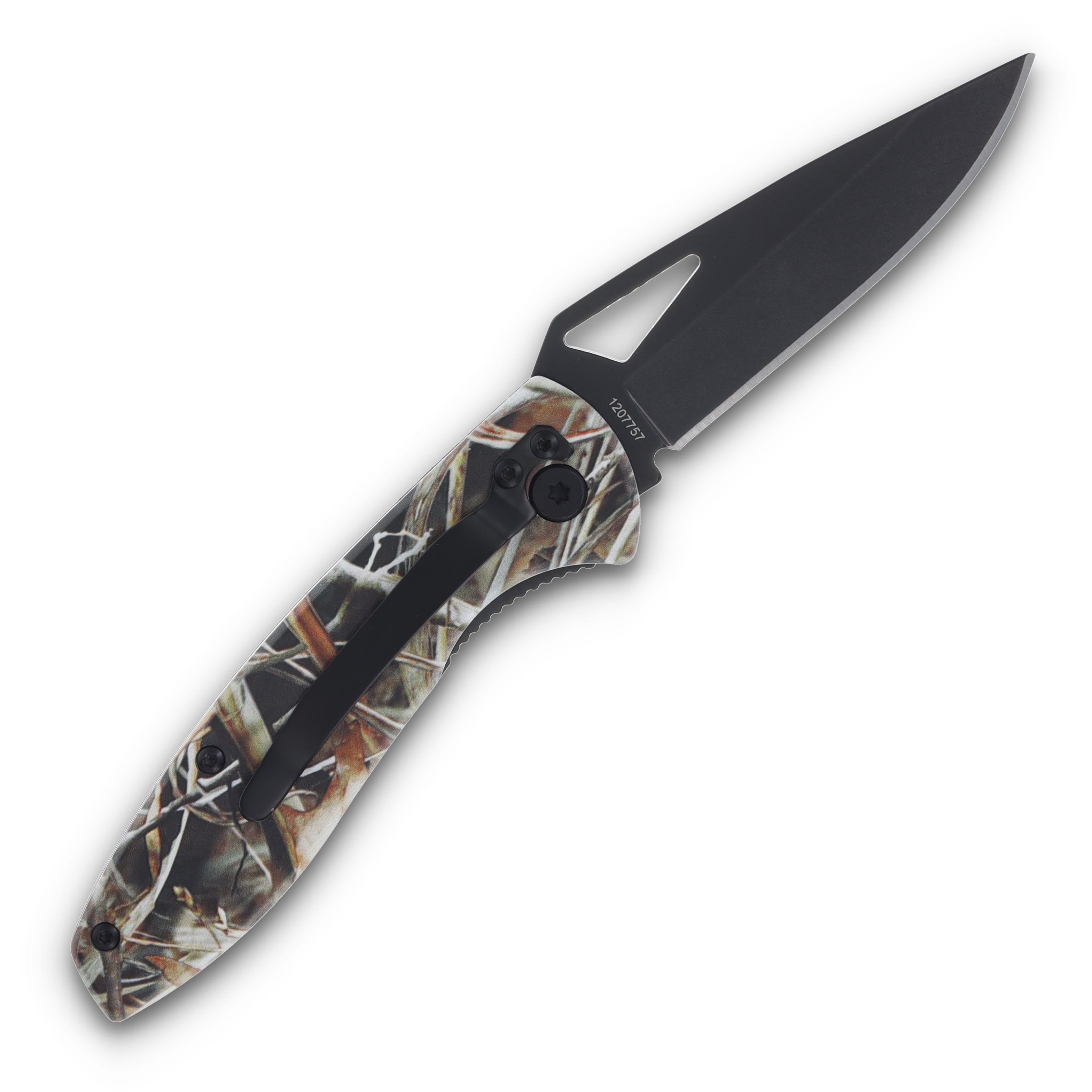 Old Timer Camo Folding Knife 3" Black 3Cr13MoV 1207757 View 4