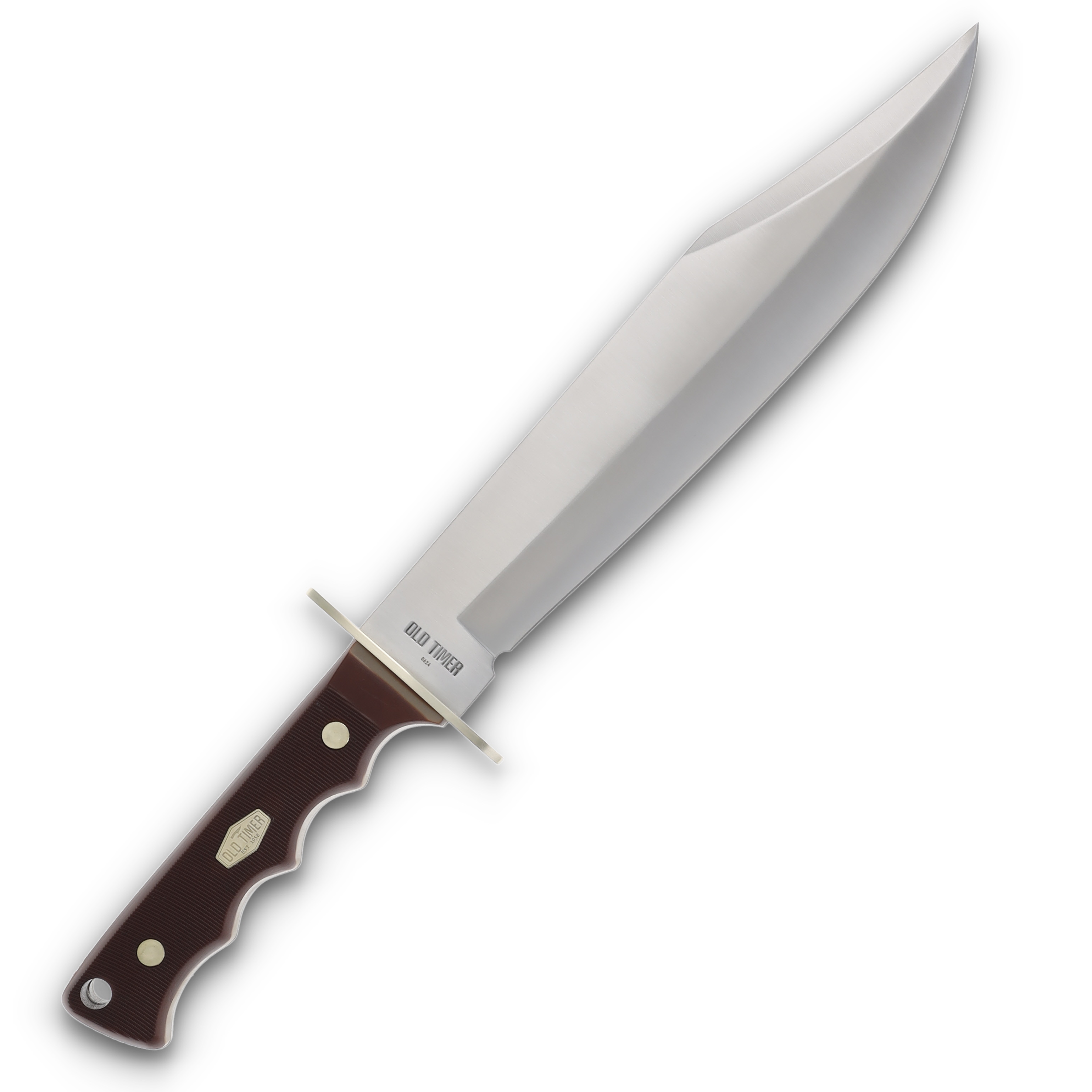 Old Timer Bowie Fixed Blade Combo Sawcut POM W/Sheath 1207759 View 4