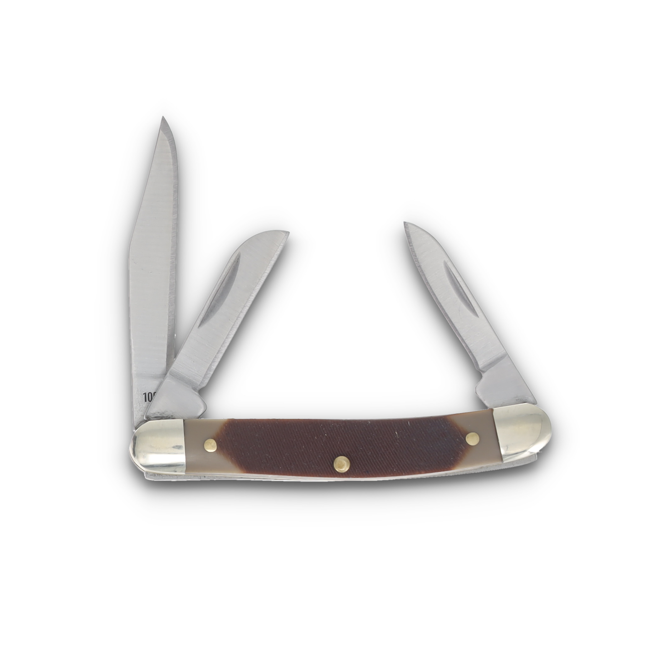 Old Timer 3pc Sawcut Bone Pocket Knife Set With Gift Tin 1207768 View 4