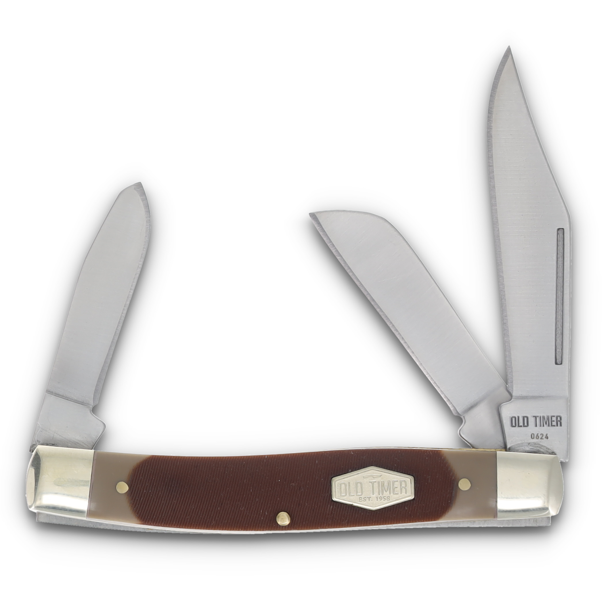 Old Timer 3pc Sawcut Bone Pocket Knife Set With Gift Tin 1207768 View 16