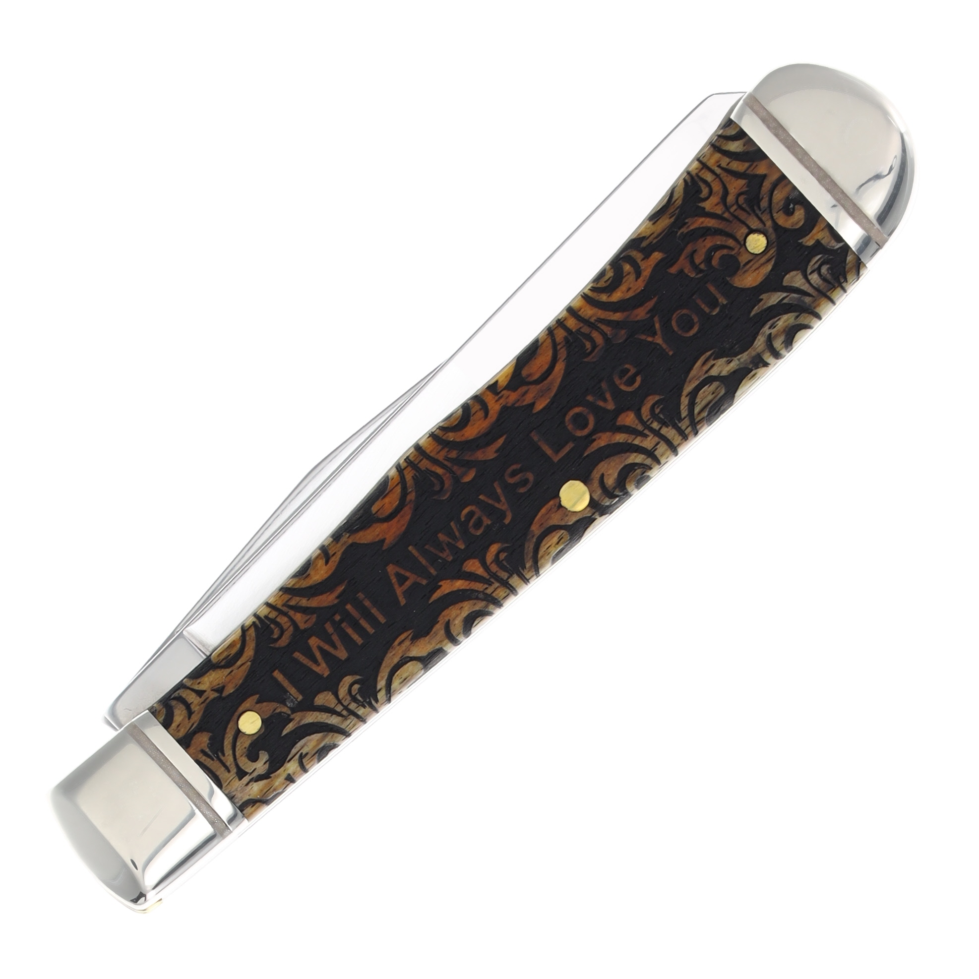 Case XX Mother & Son Antique Smooth Bone Trapper with Gift Box CA58182MS View 4