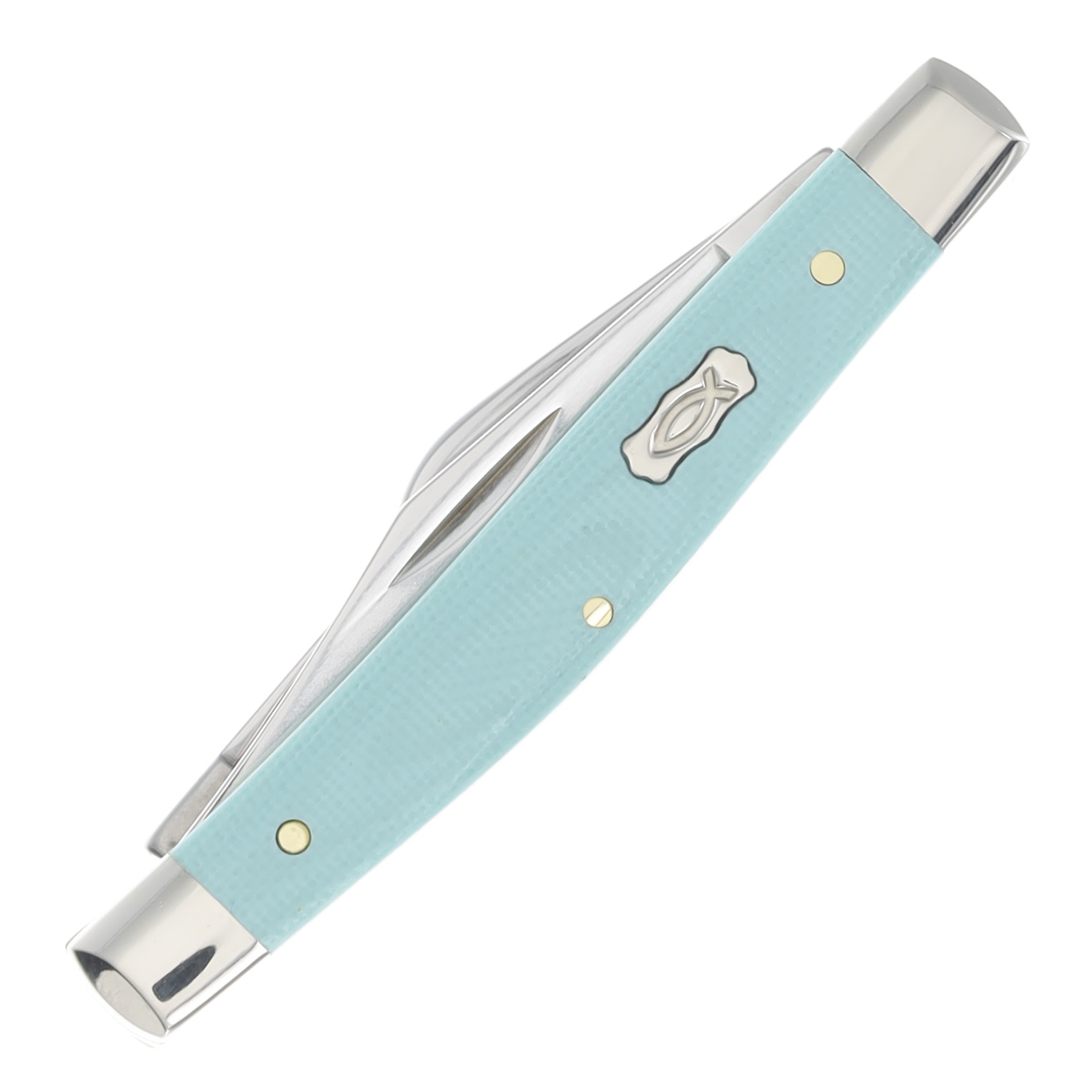 Case XX Medium Stockman Folding Knife Seafoam Green Smooth G-10 CA18102 View 3
