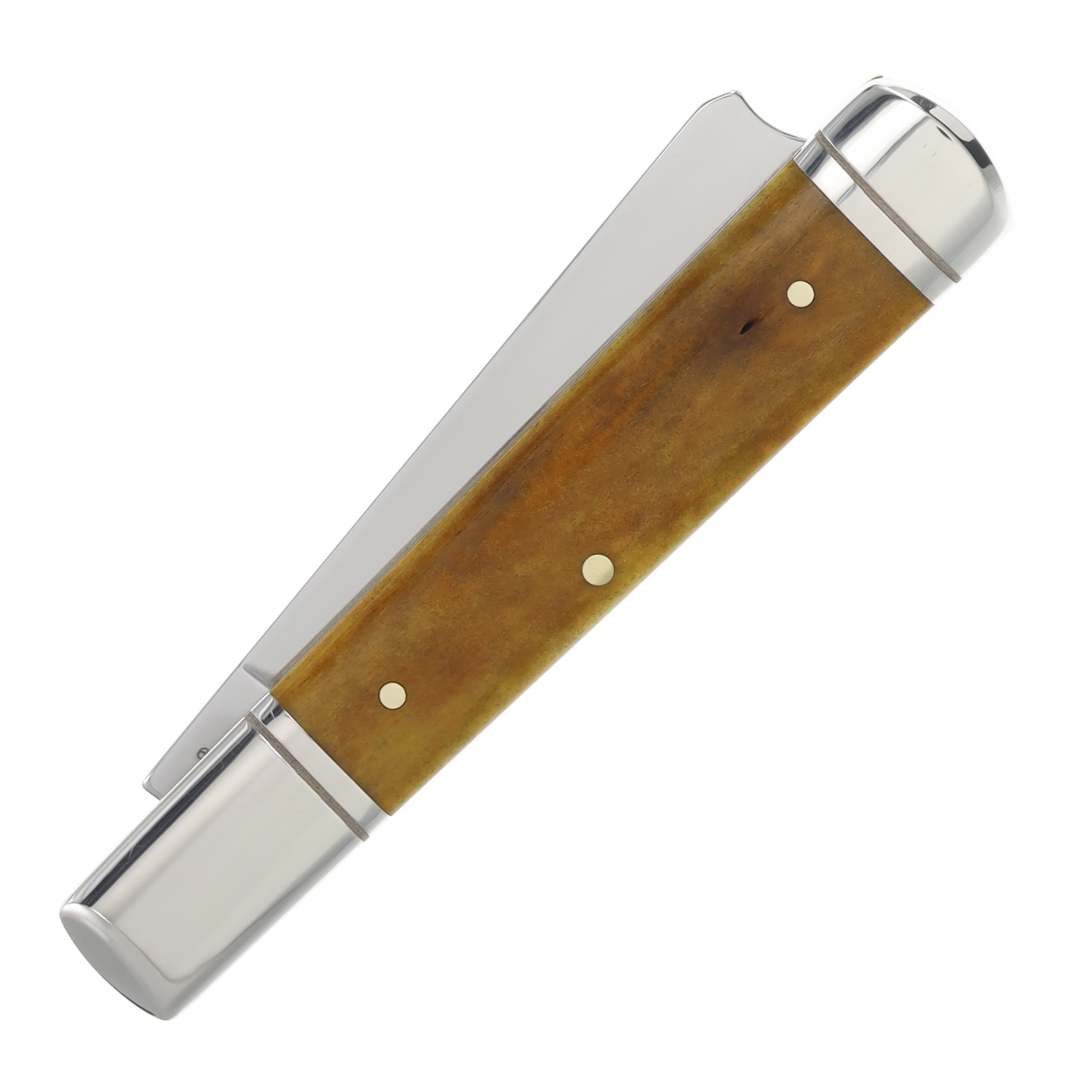 Case XX Smooth Antique Bone Fluted Bolsters 05 Razor Pattern View 4