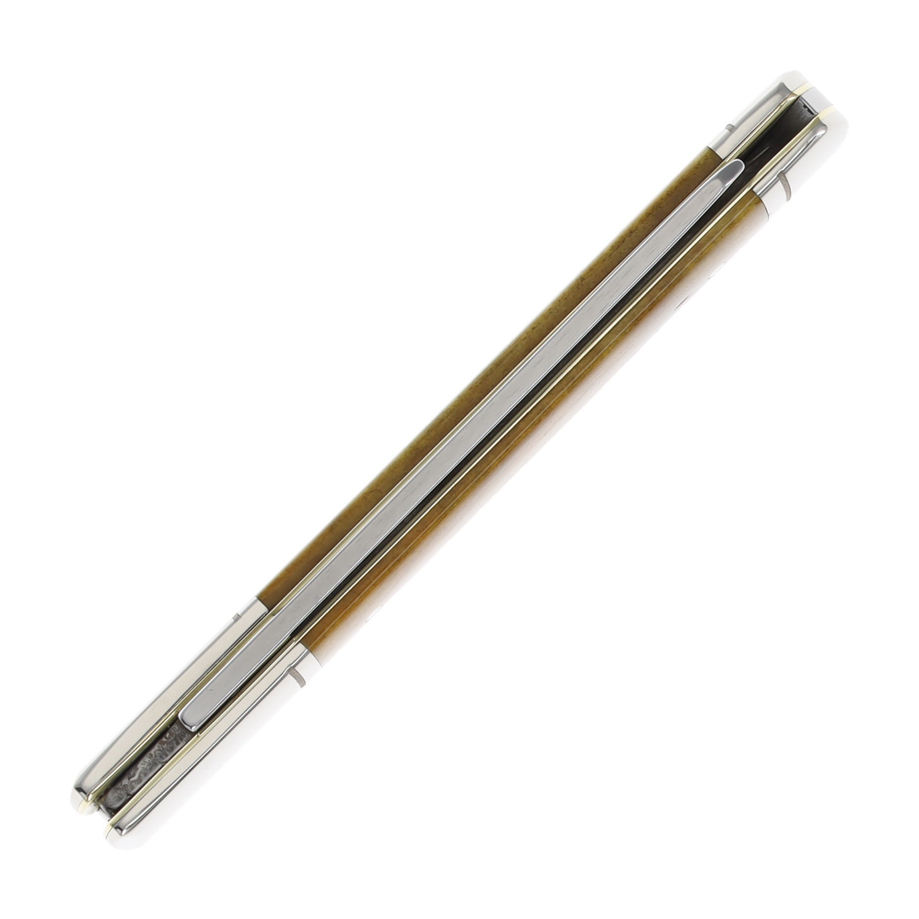 Case XX Smooth Antique Bone Fluted Bolsters 05 Razor Pattern View 6