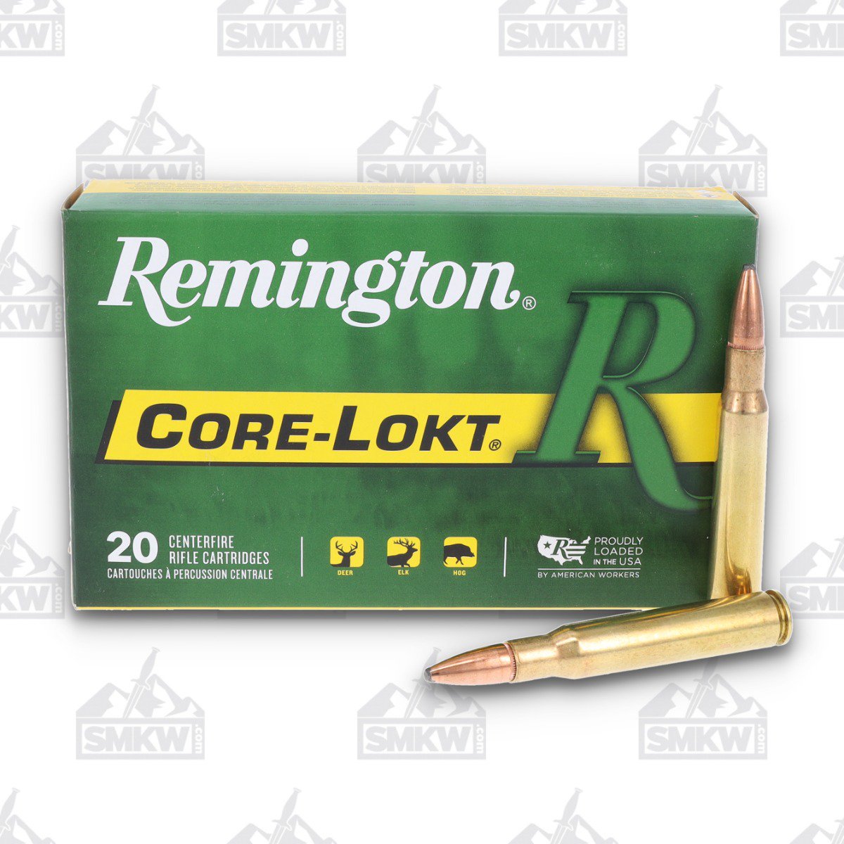 Remington Core-Lokt 30-06 Springfield Ammunition 150 Grain Brass 20 Rounds Core-Lokt PSP R30062 View 1