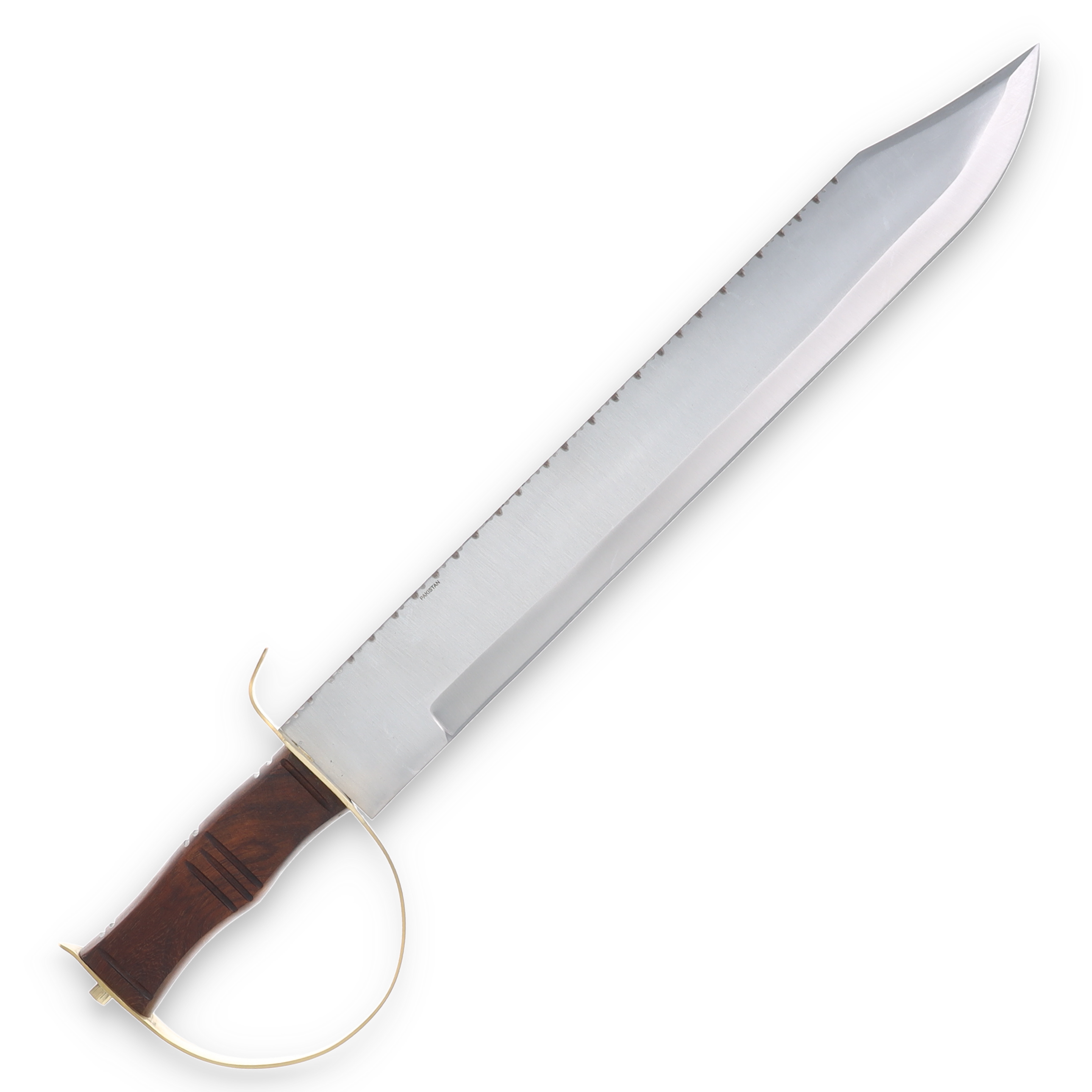 Chipaway Cutlery D-Guard Short Sword Wood 15.25in Plain Clip Point FRCW1002 View 2