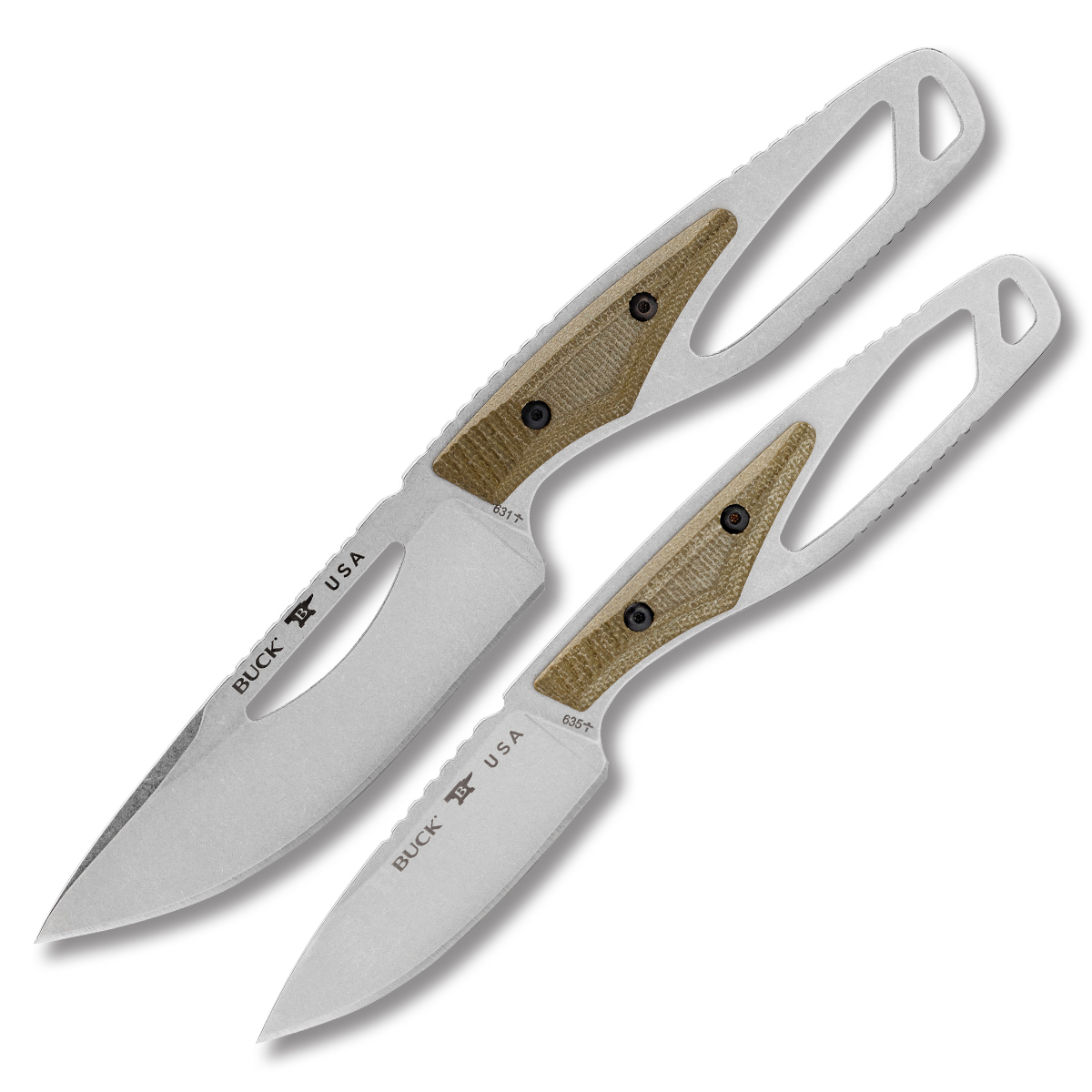 Buck 631 & 635 PakLite Field Kit (Green Micarta) BU13821 View 1