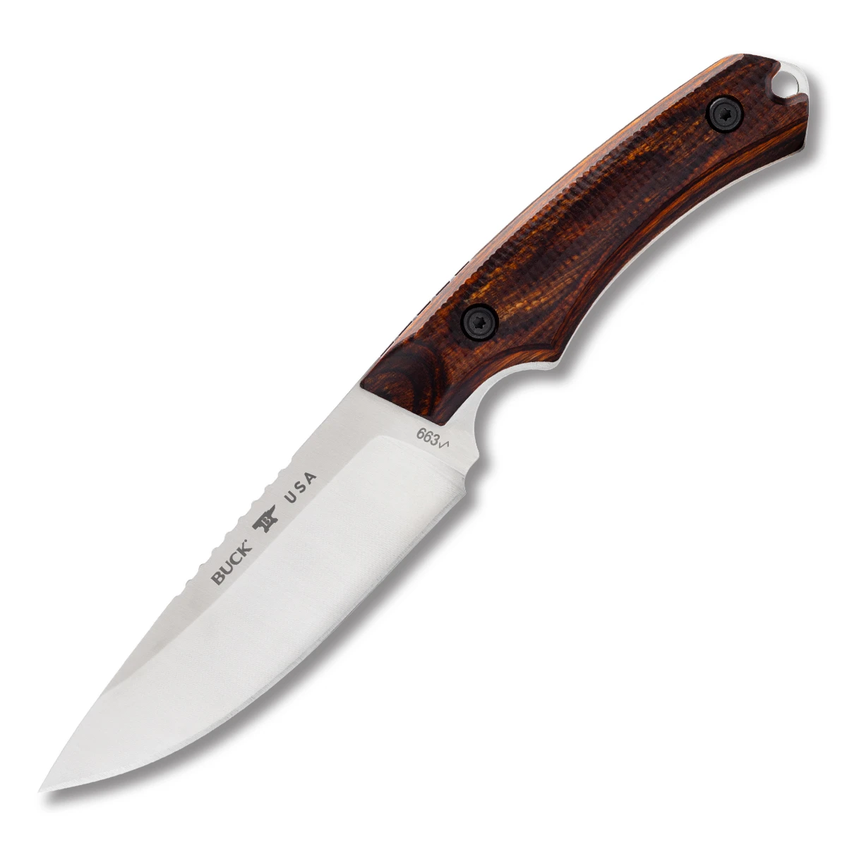 Buck 663 Alpha Guide Pro Fixed Knife Walnut Dymalux Handle S35VN Blade BU13623 View 1