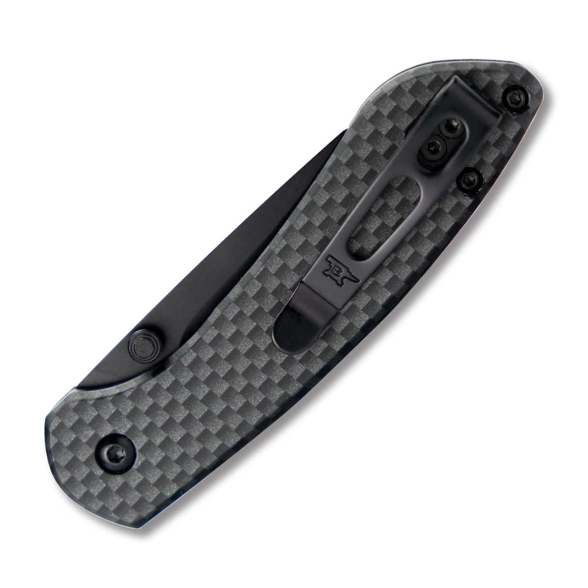 Buck Mini Sovereign Folding Knife Carbon Fiber 2.625in Clip Point BU13808 View 4