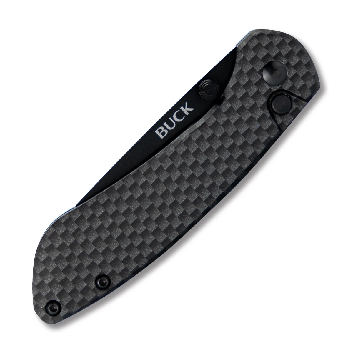 Buck Mini Sovereign Folding Knife Carbon Fiber 2.625in Clip Point BU13808 View 3