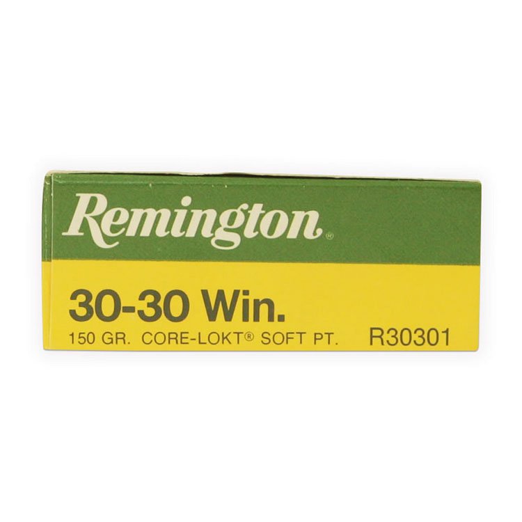 Remington Core-Lokt 30-30 Winchester Ammunition 150 Grain Brass 20 Rounds Core-Lokt PSP R30301 View 1