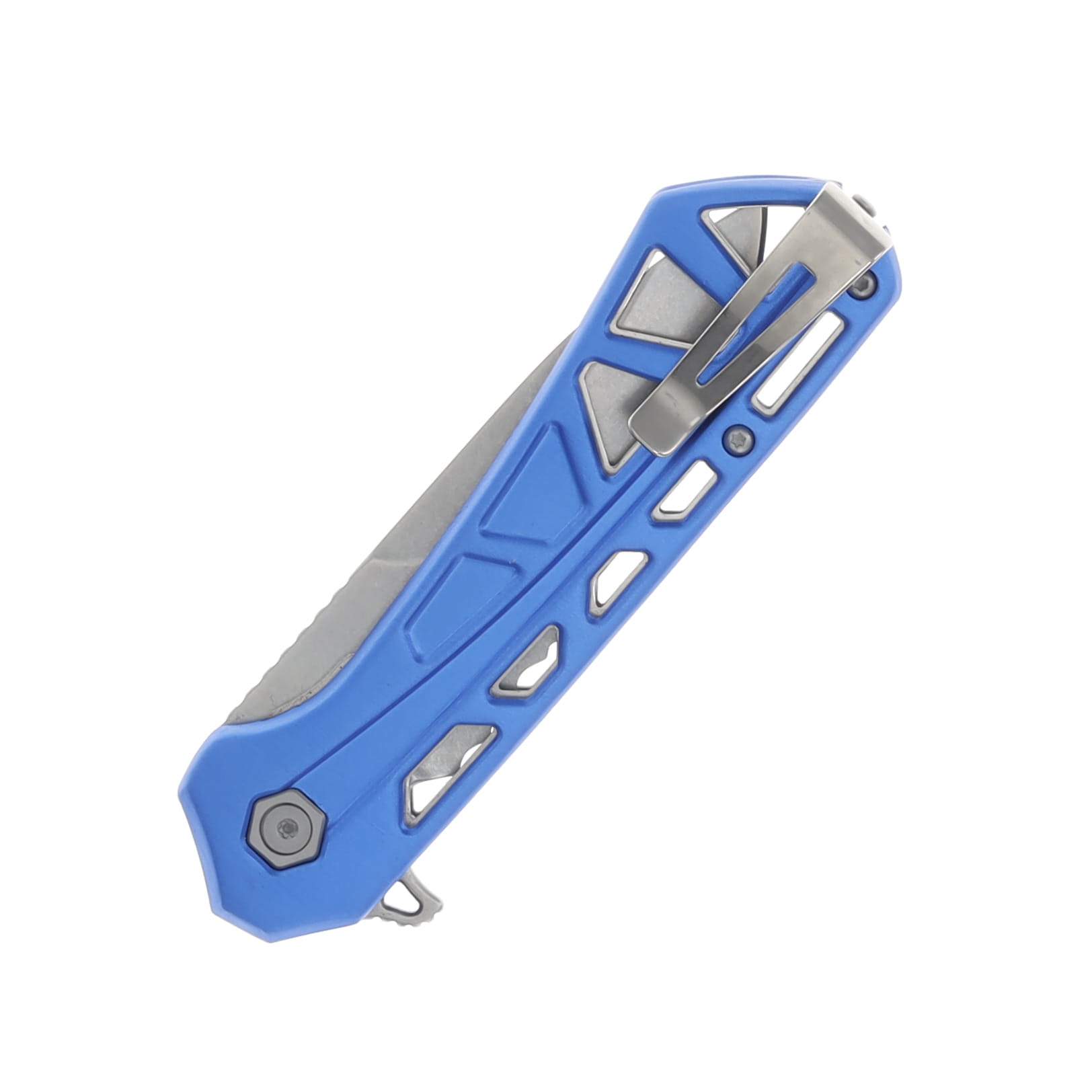 Buck 812 Trace Folding Knife Blue 3.23in Partially Serrated Drop Point BU13754 View 5