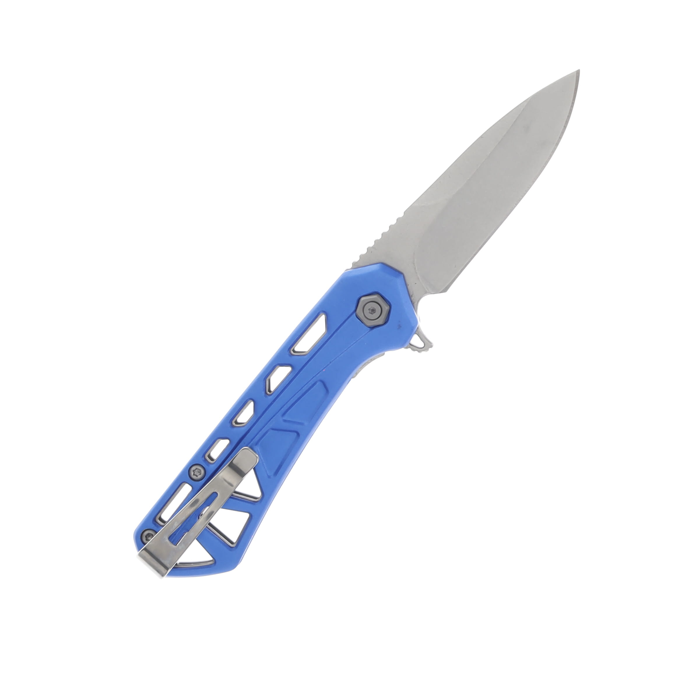 Buck 814 Mini Trace Folding Knife Blue 2.43in Plain Drop Point BU13766 View 2